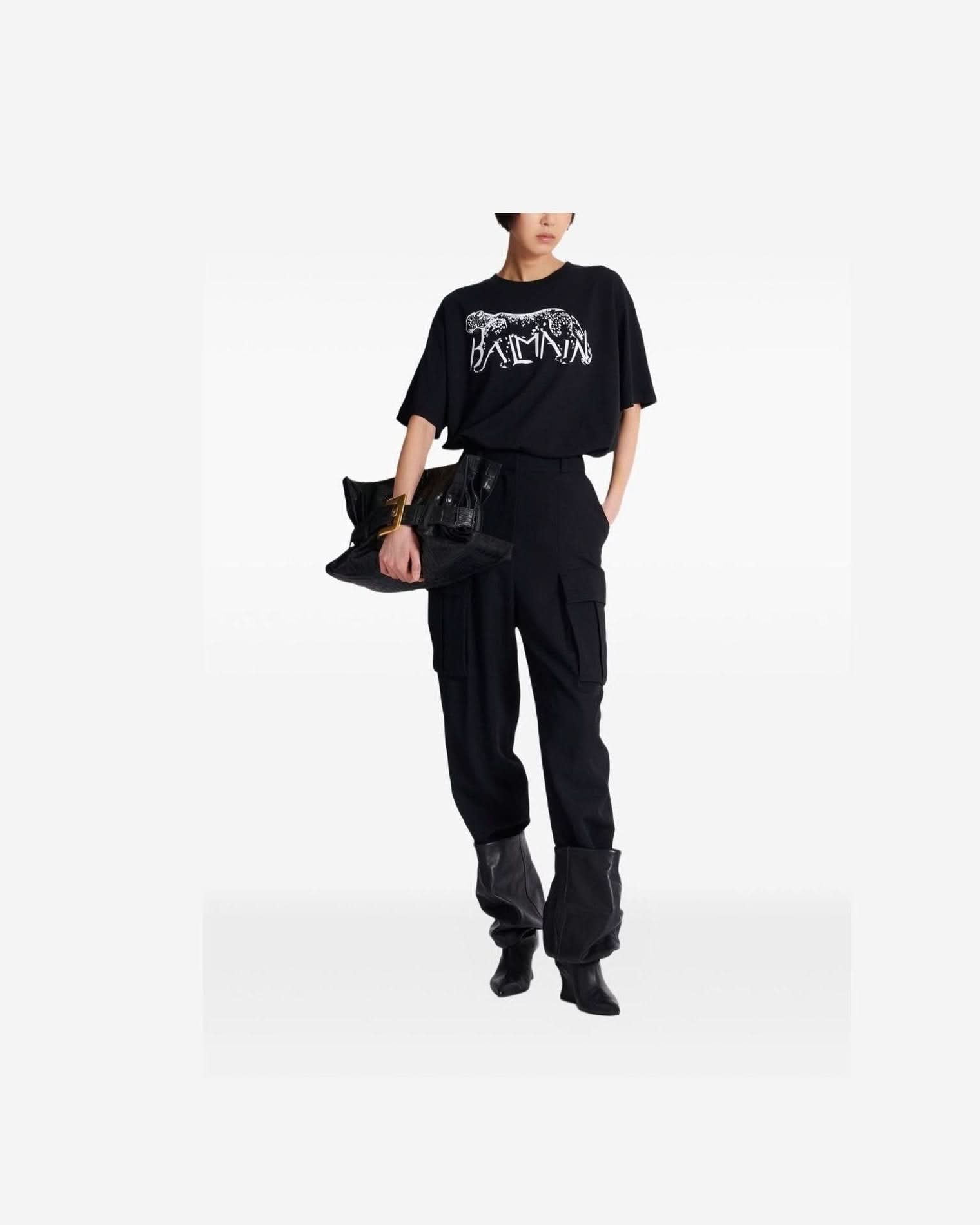 Balmain T-Shirt Black Polo T-Shirts