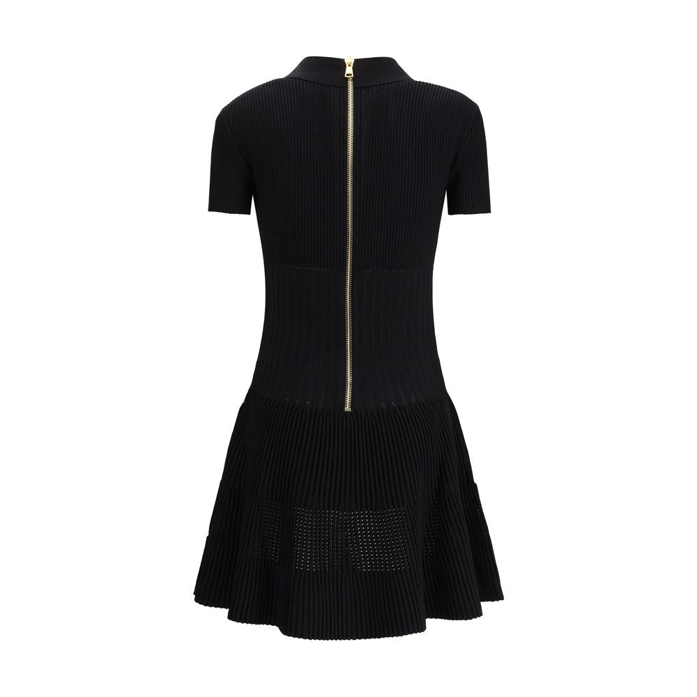 Balmain Black Viscose Casual Dress Glam Steals