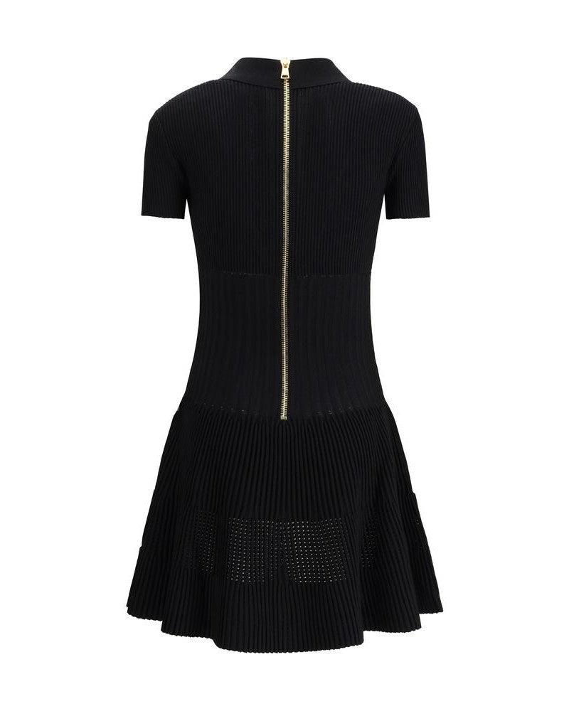 Balmain Black Viscose Casual Dress Dresses