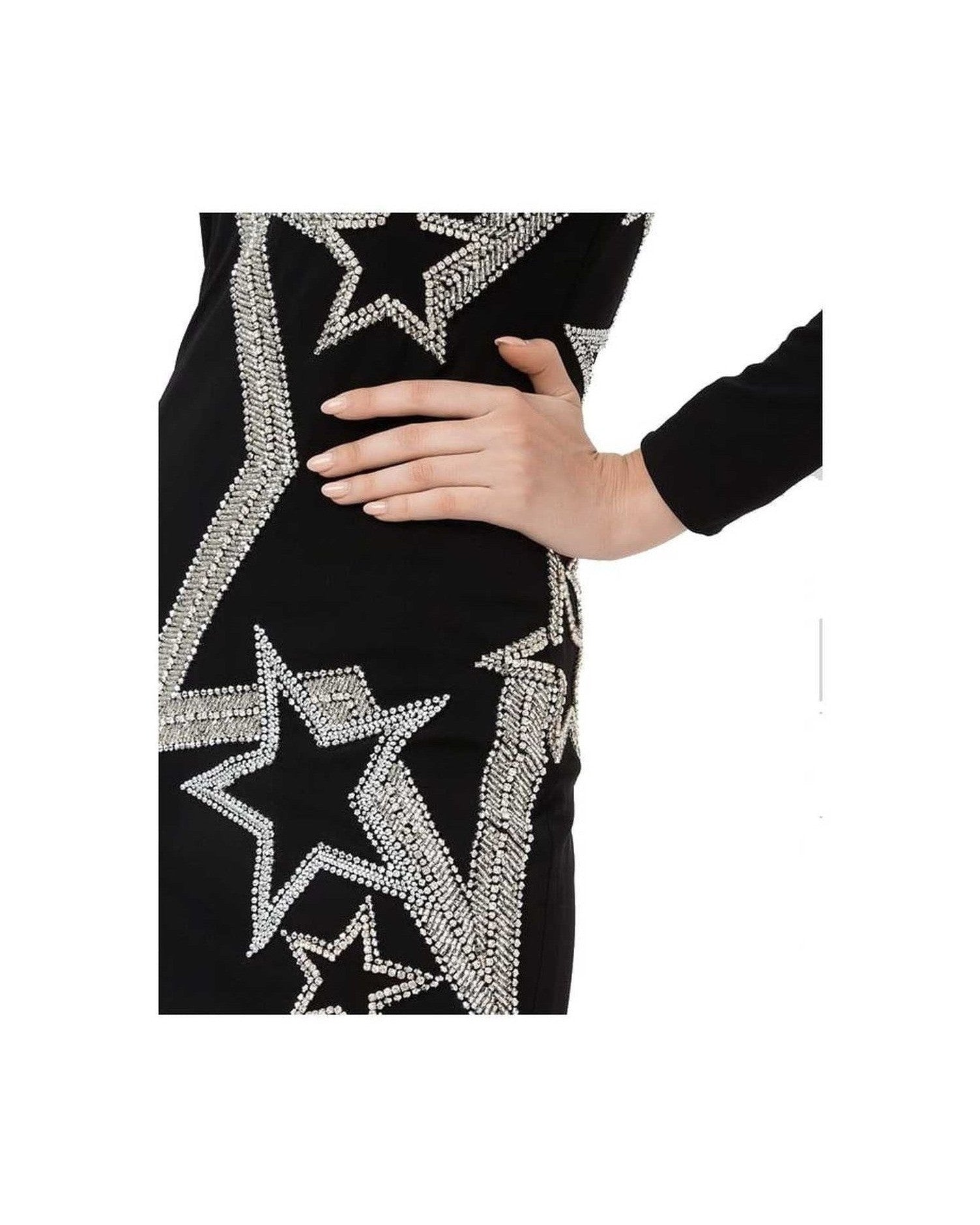 Balmain Black Viscose Dress Glam Steals