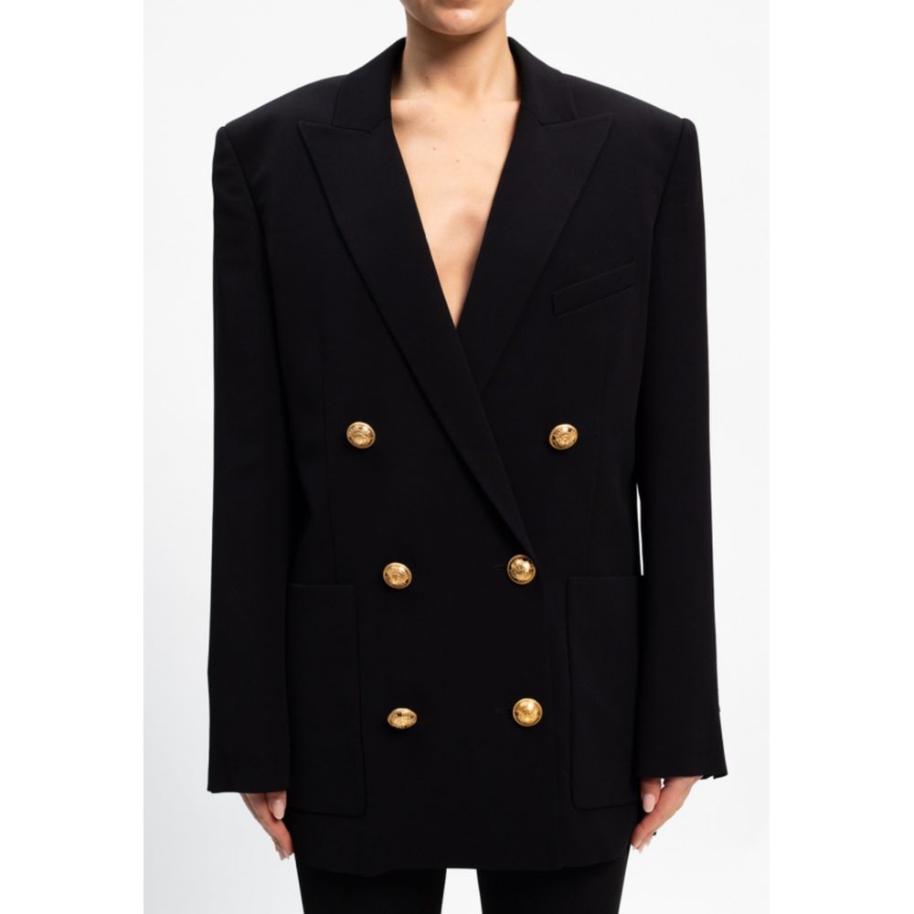 Balmain Black Viscose Suits & Blazer Glam Steals