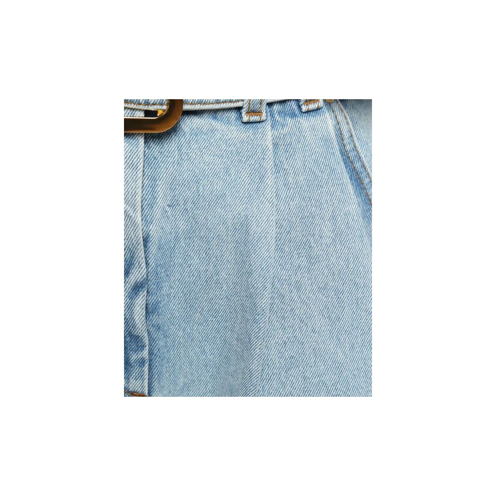 Balmain Blue Cotton Short Glam Steals