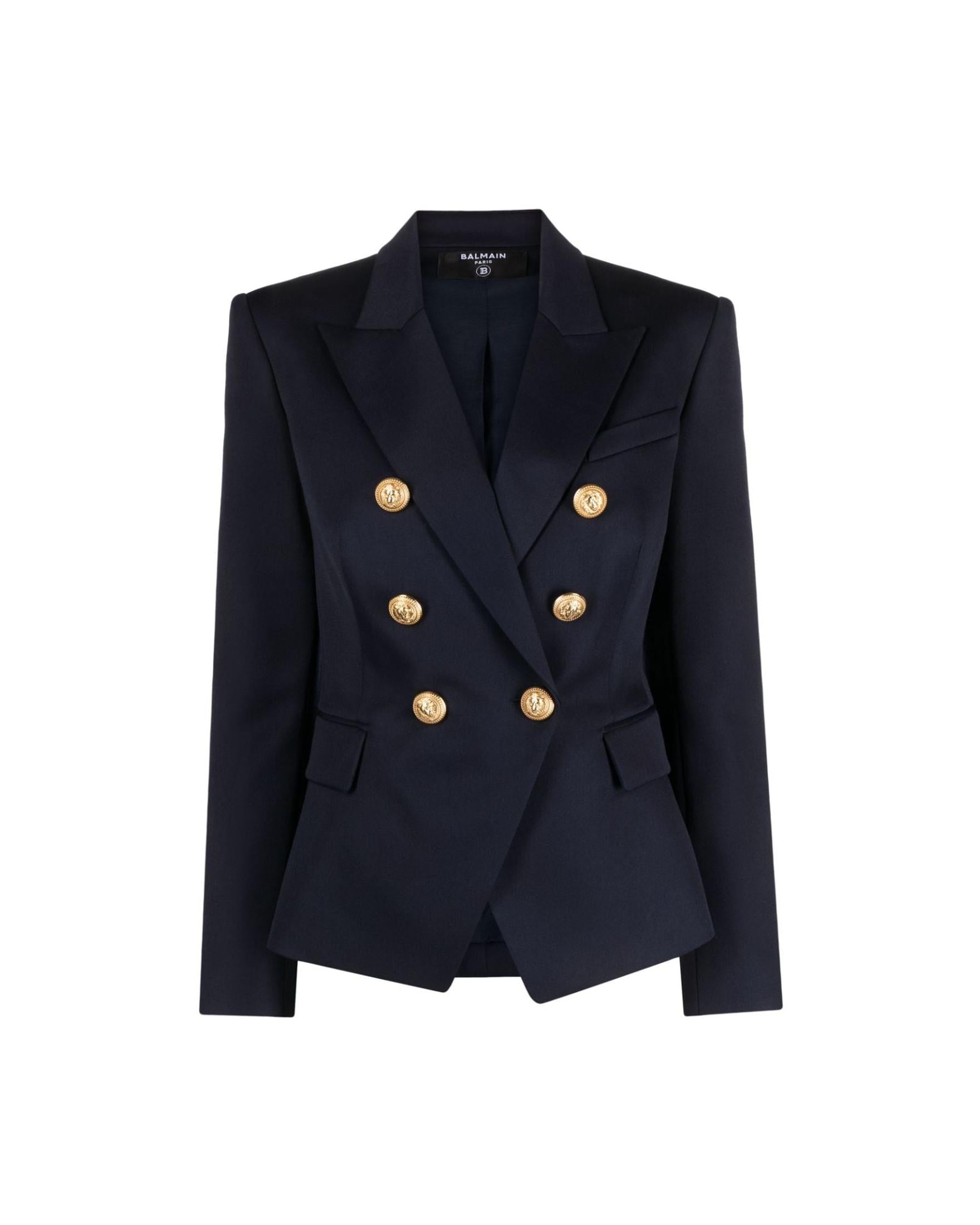 Balmain Blue Jacket Glam Steals