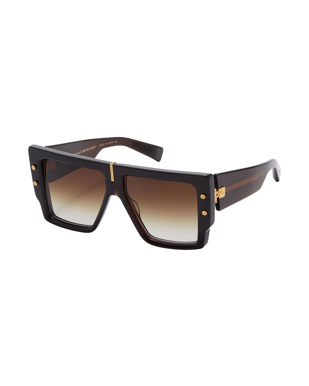Balmain Brown Acetate Sunglasses Sunglasses