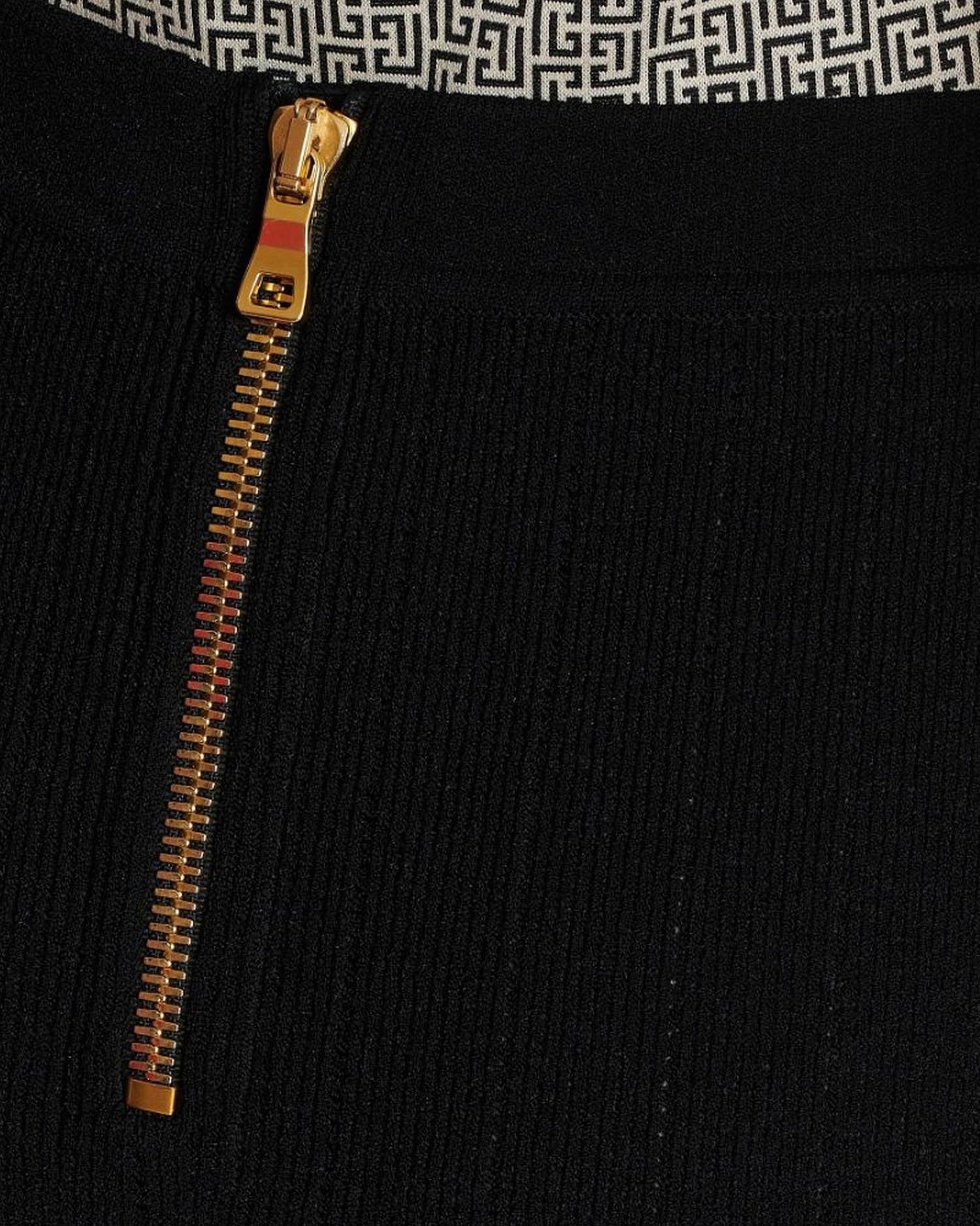 Balmain Button Detail Knitted Miniskirt Glam Steals