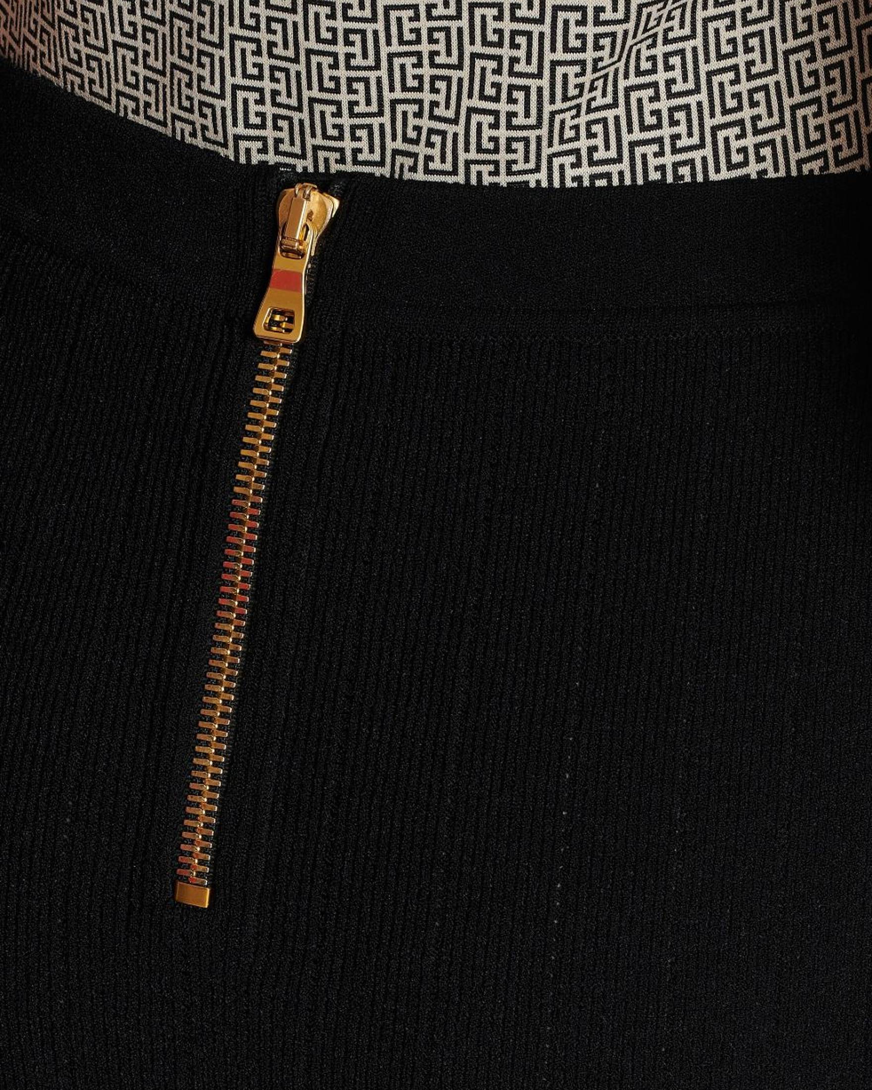 Balmain Button Embellished Knitted Skirt Glam Steals