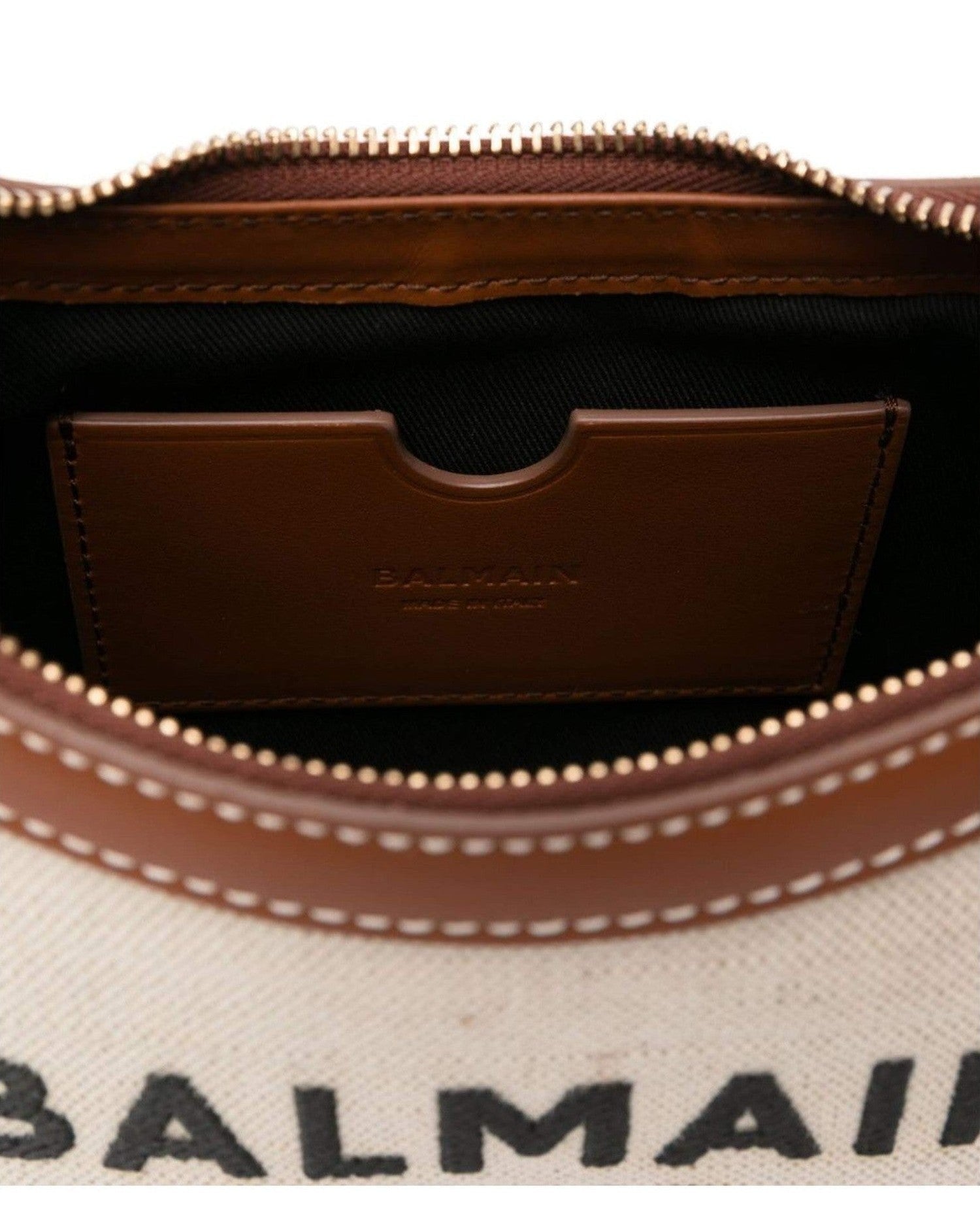 Balmain Canvas B Army Shoulder Bag Glam Steals