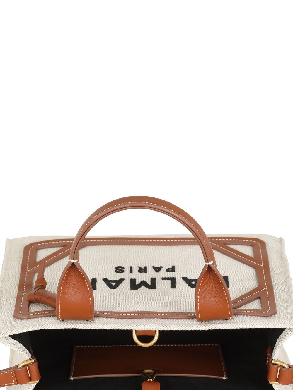 Balmain Canvas B Army Small Tote Glam Steals
