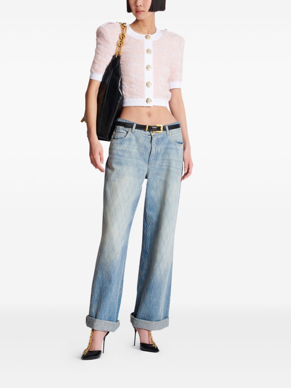 Balmain Cropped Cardigan Glam Steals