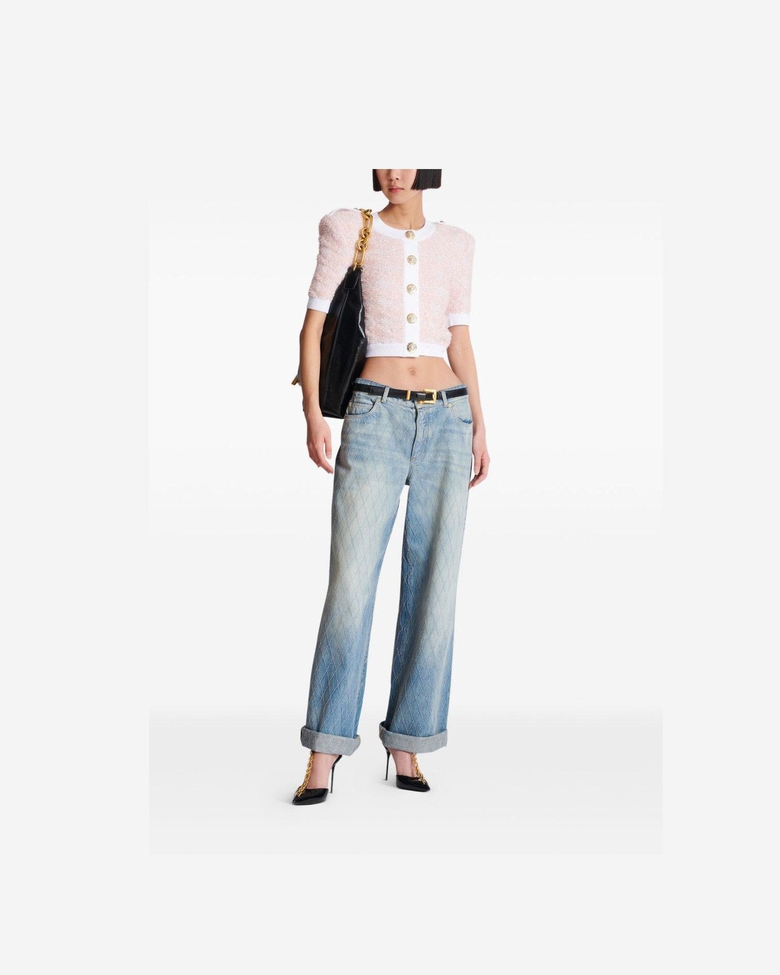 Balmain Cropped Cardigan Glam Steals