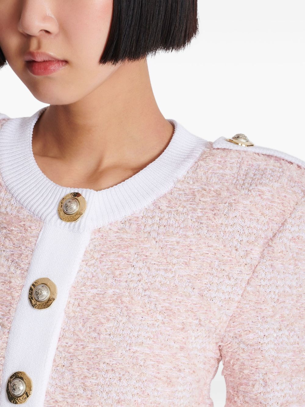 Balmain Cropped Cardigan Glam Steals