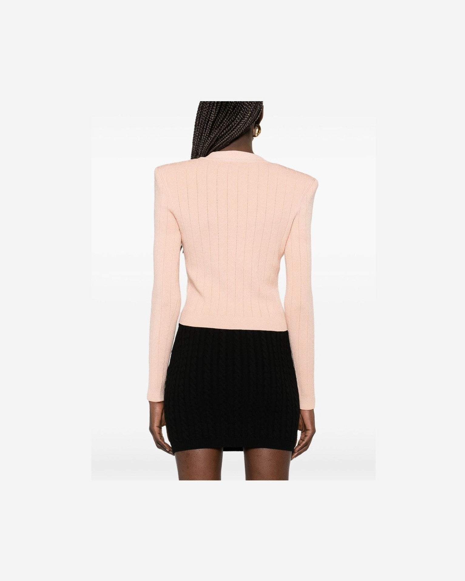 Balmain Cropped Knit Cardigan Glam Steals