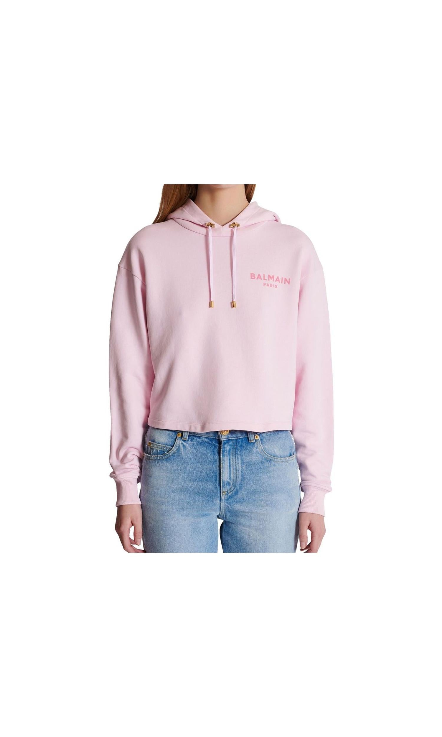 Balmain Flocked Paris Sweat-Shirt Glam Steals