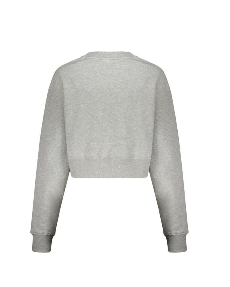 Balmain Gray Cotton Sweatshirt