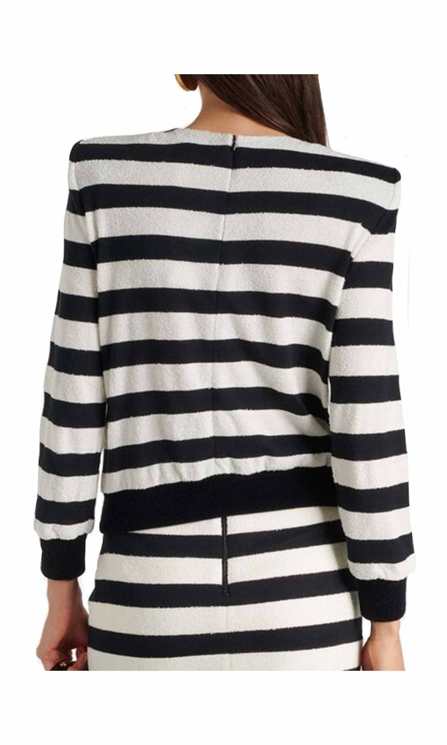 Balmain Jersey Striped Top Glam Steals