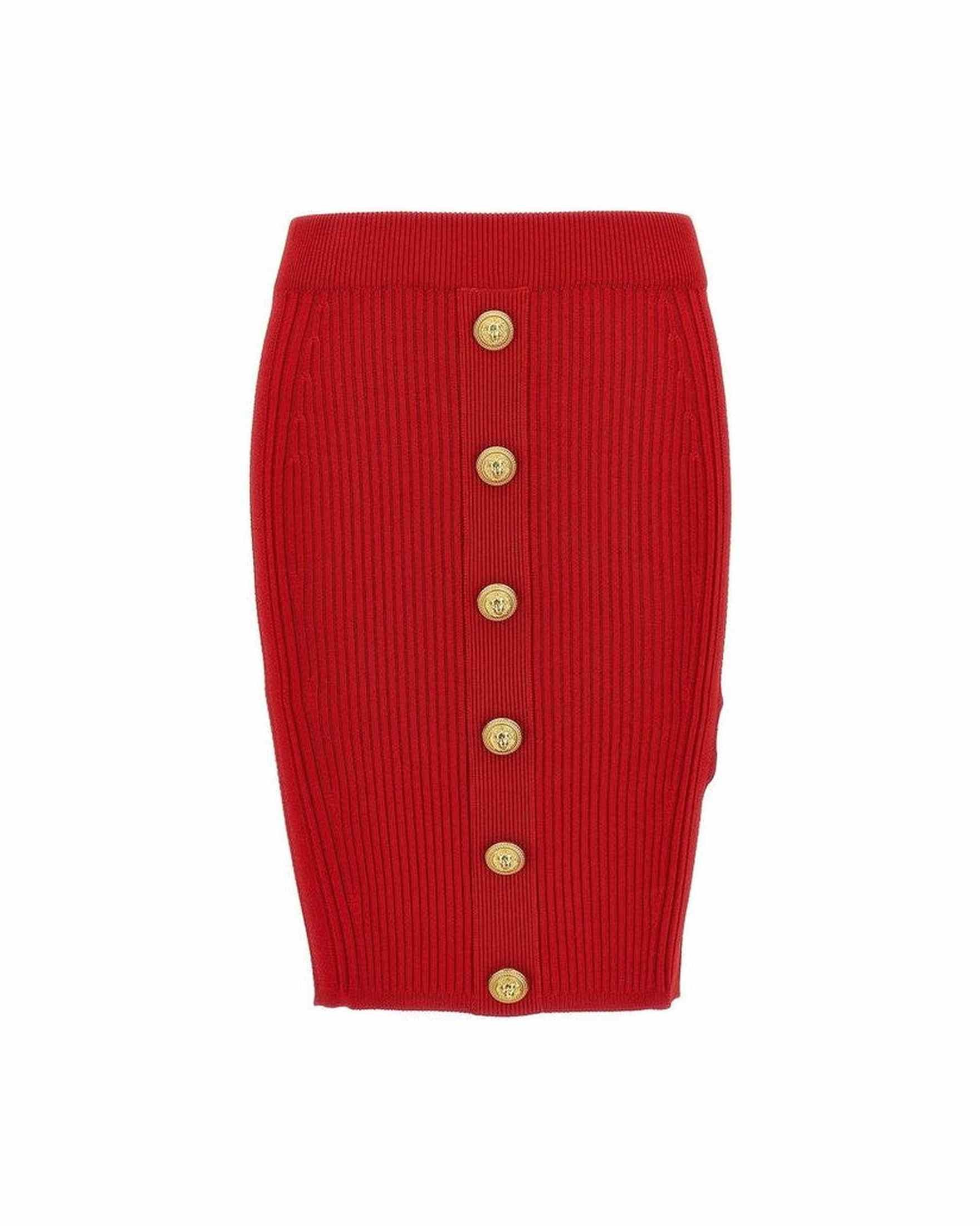 Balmain Knee Length Mini Skirt Glam Steals