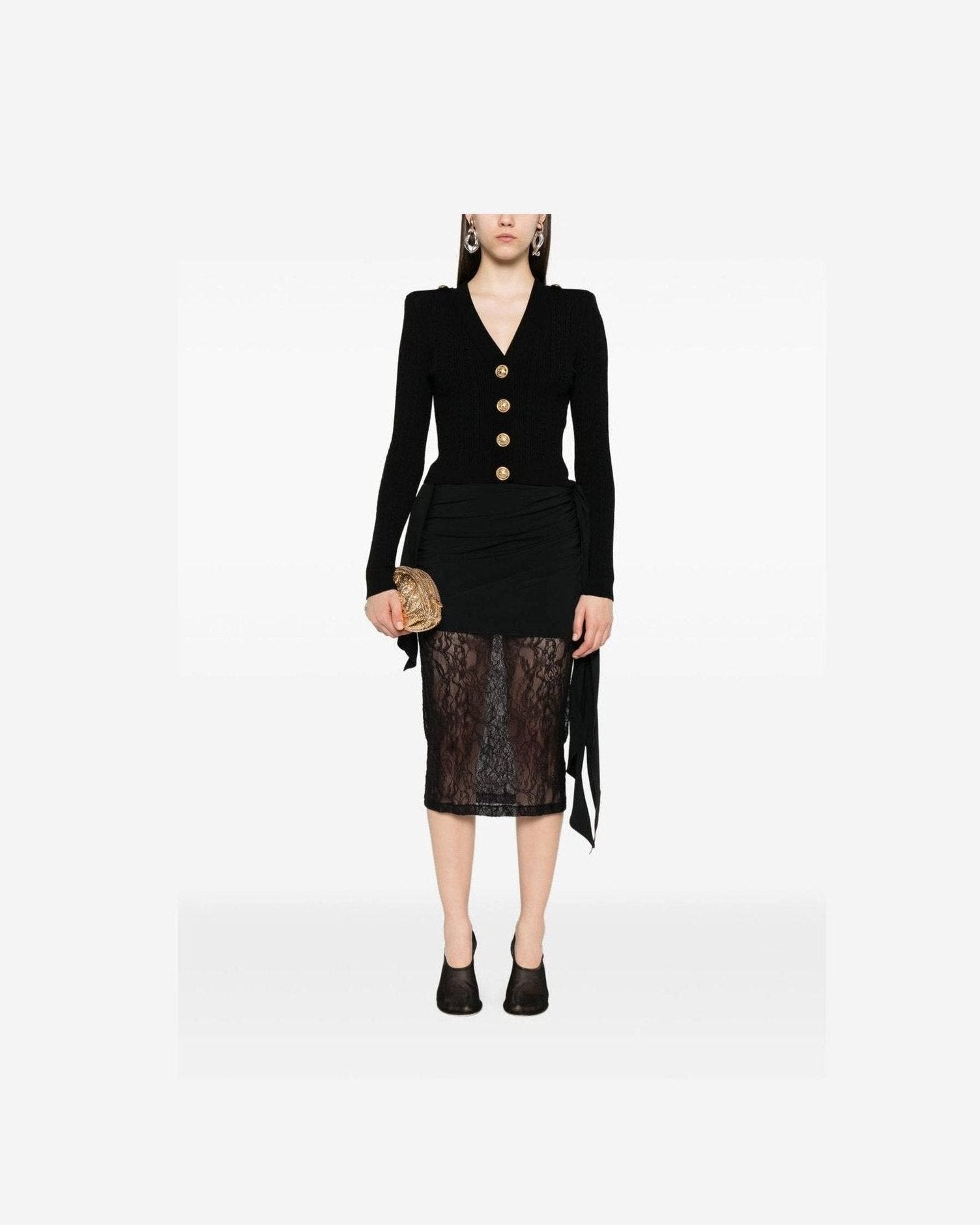 Balmain Knitted Cardigan Glam Steals
