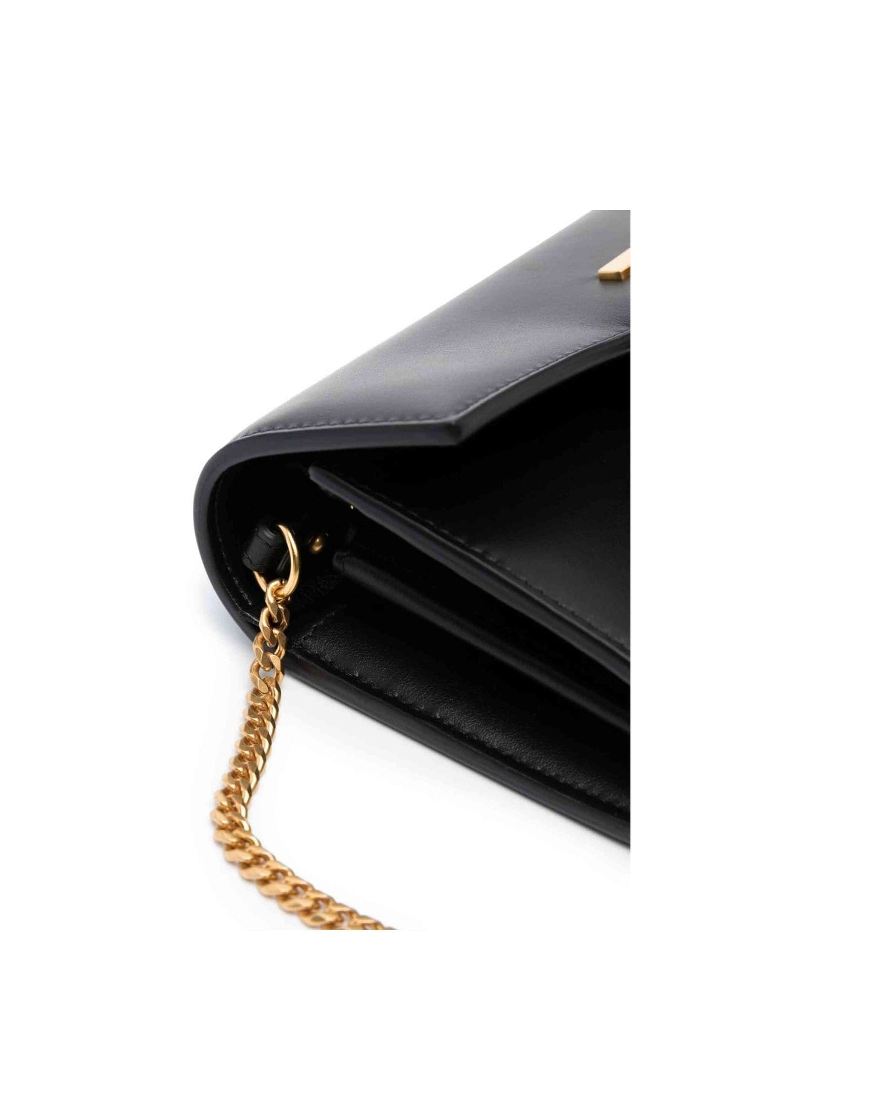 Balmain Leather Logo Plaque Crossbody Bag Glam Steals