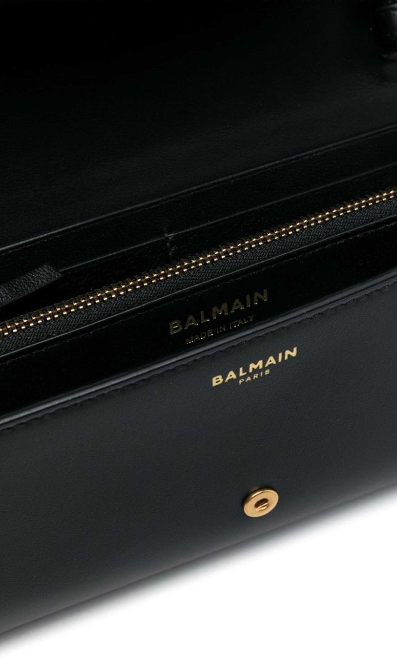 Balmain Leather Logo Plaque Crossbody Bag Glam Steals
