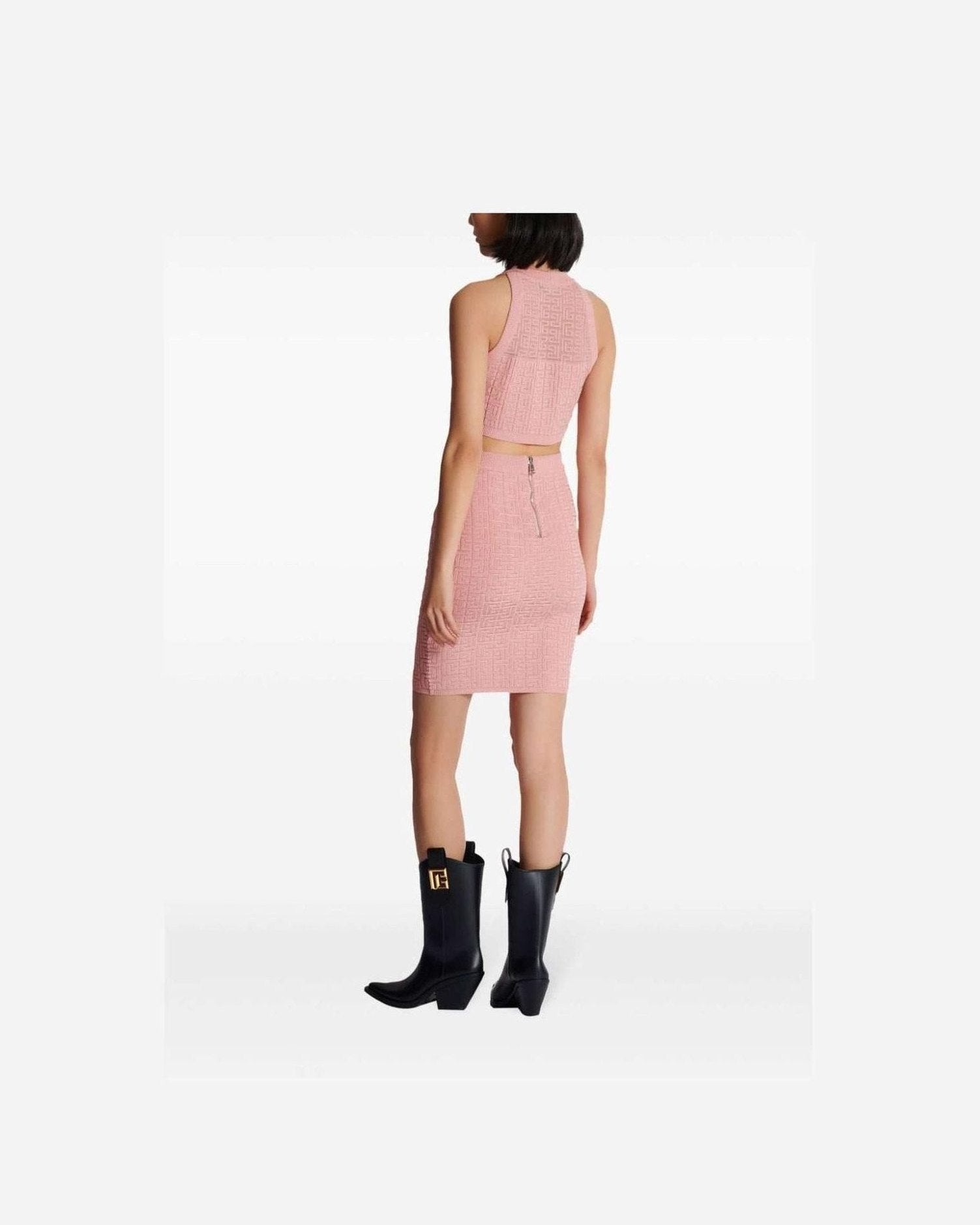 Balmain Pb Labyrinth Knit Top Glam Steals
