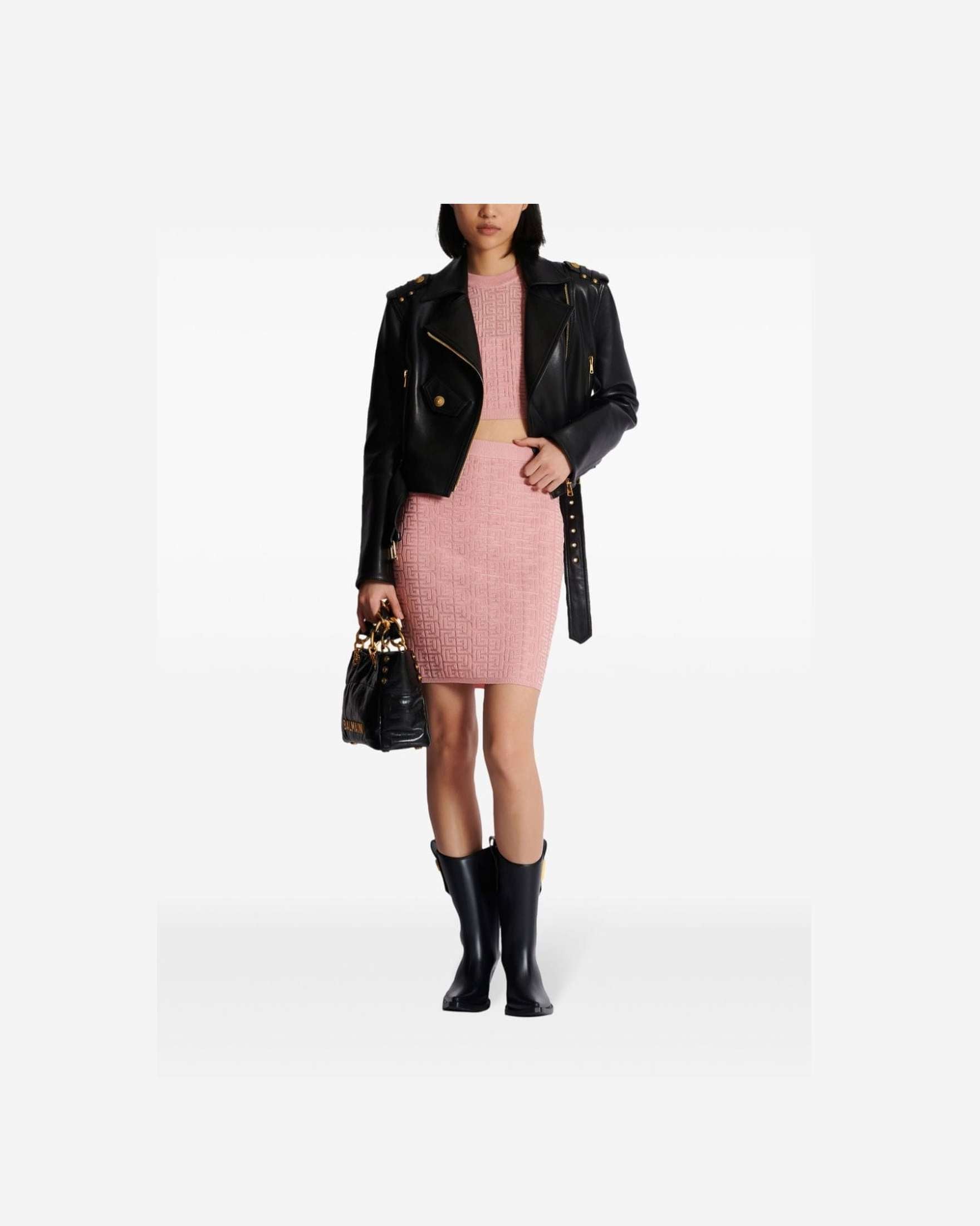 Balmain Pb Labyrinth Knit Top Glam Steals