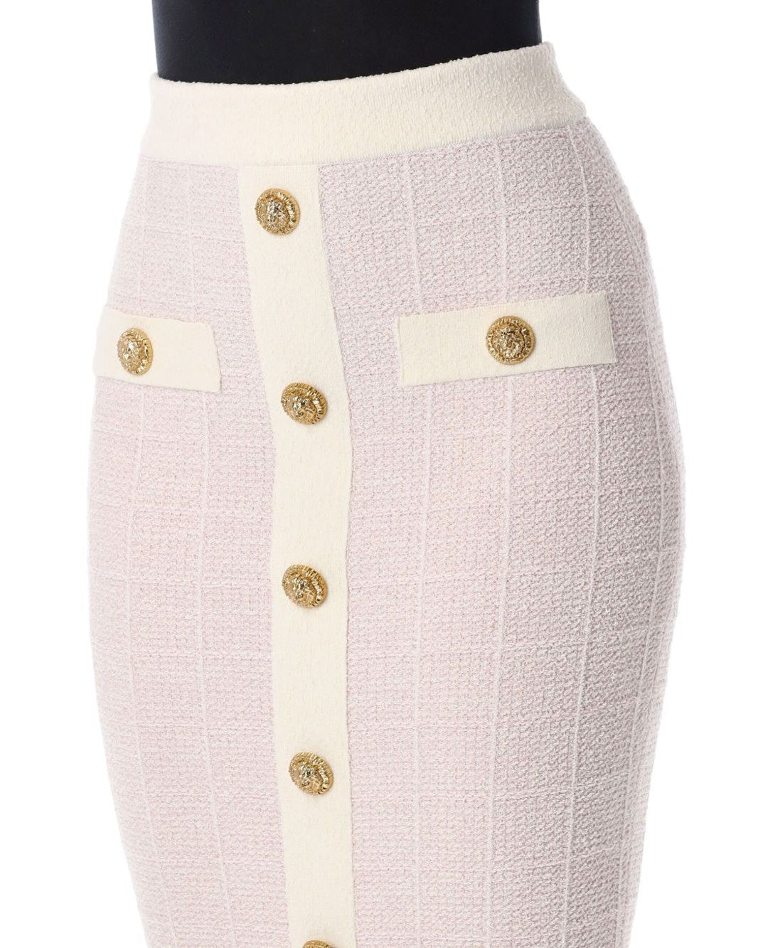 Balmain Pink Skirt Glam Steals