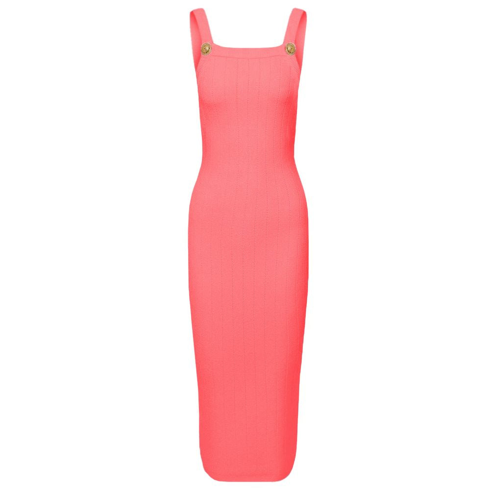 Balmain Pink Viscose Dress Glam Steals