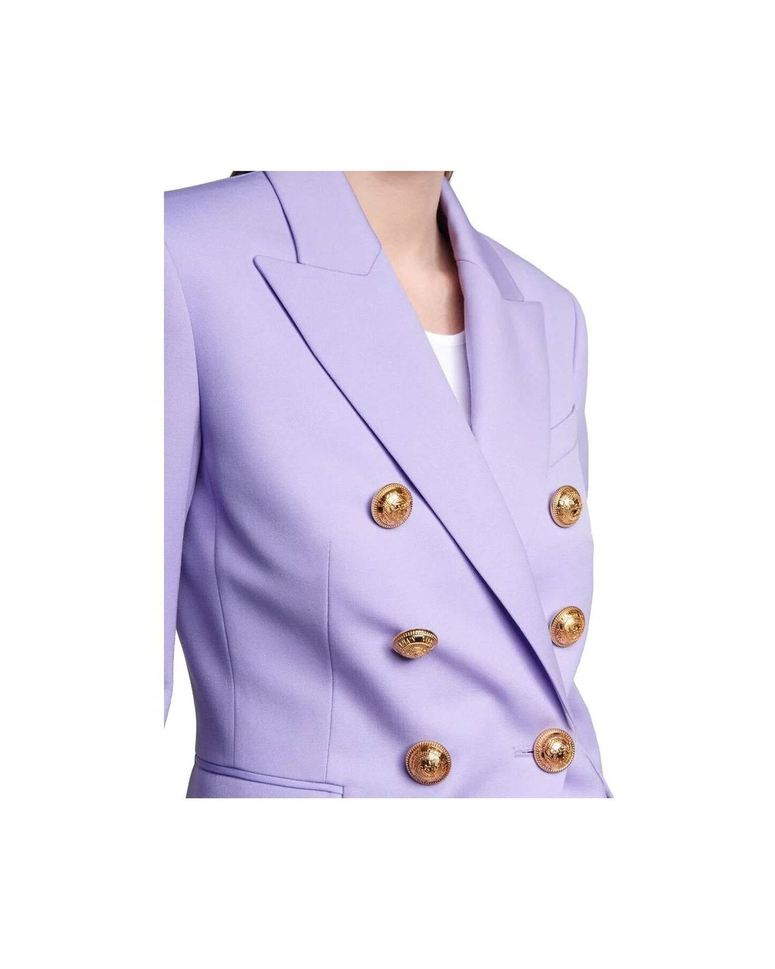 Balmain Purple Wool Suits & Blazer Glam Steals