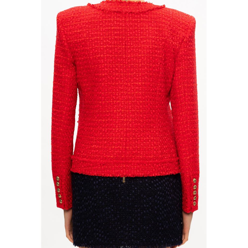 Balmain Red Nylon Suits & Blazer Glam Steals