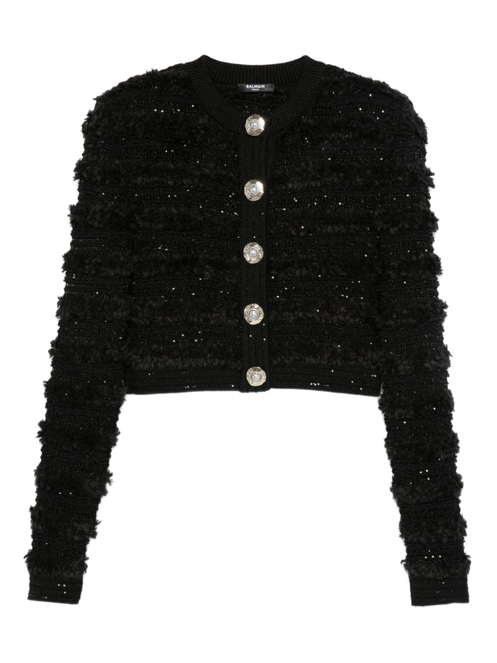 Balmain Sequin Embellished Cardigan Glam Steals
