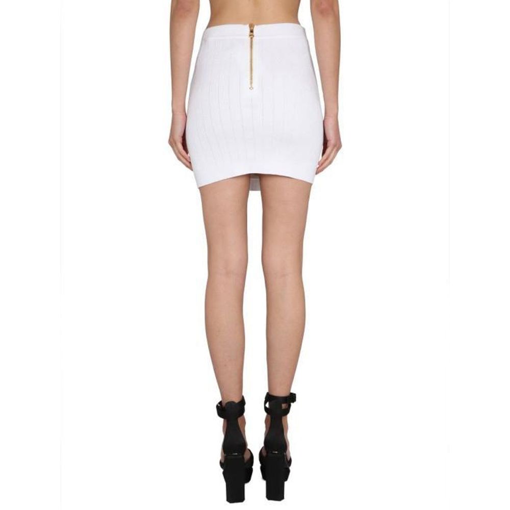Balmain Stretch Mini Skirt Glam Steals