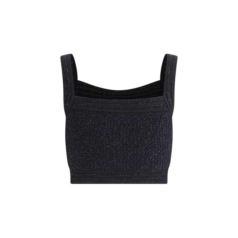 Balmain Tweed Crop Top Glam Steals