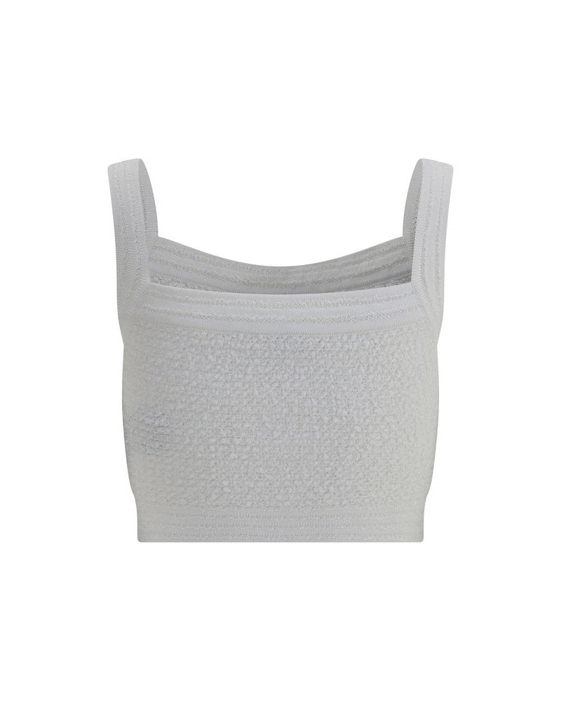 Balmain Tweed Crop Top Glam Steals