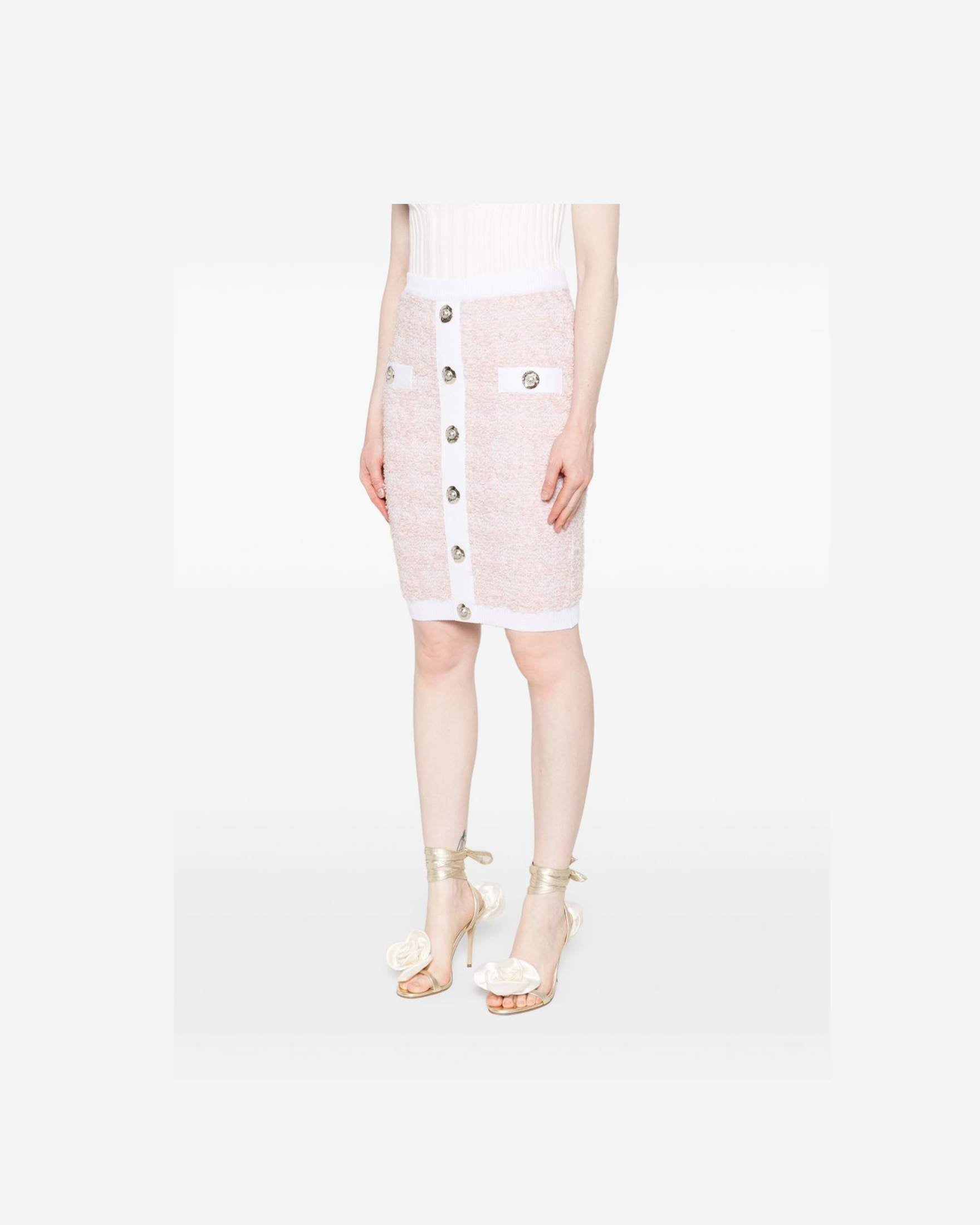 Balmain Tweed Pencil Skirt Glam Steals