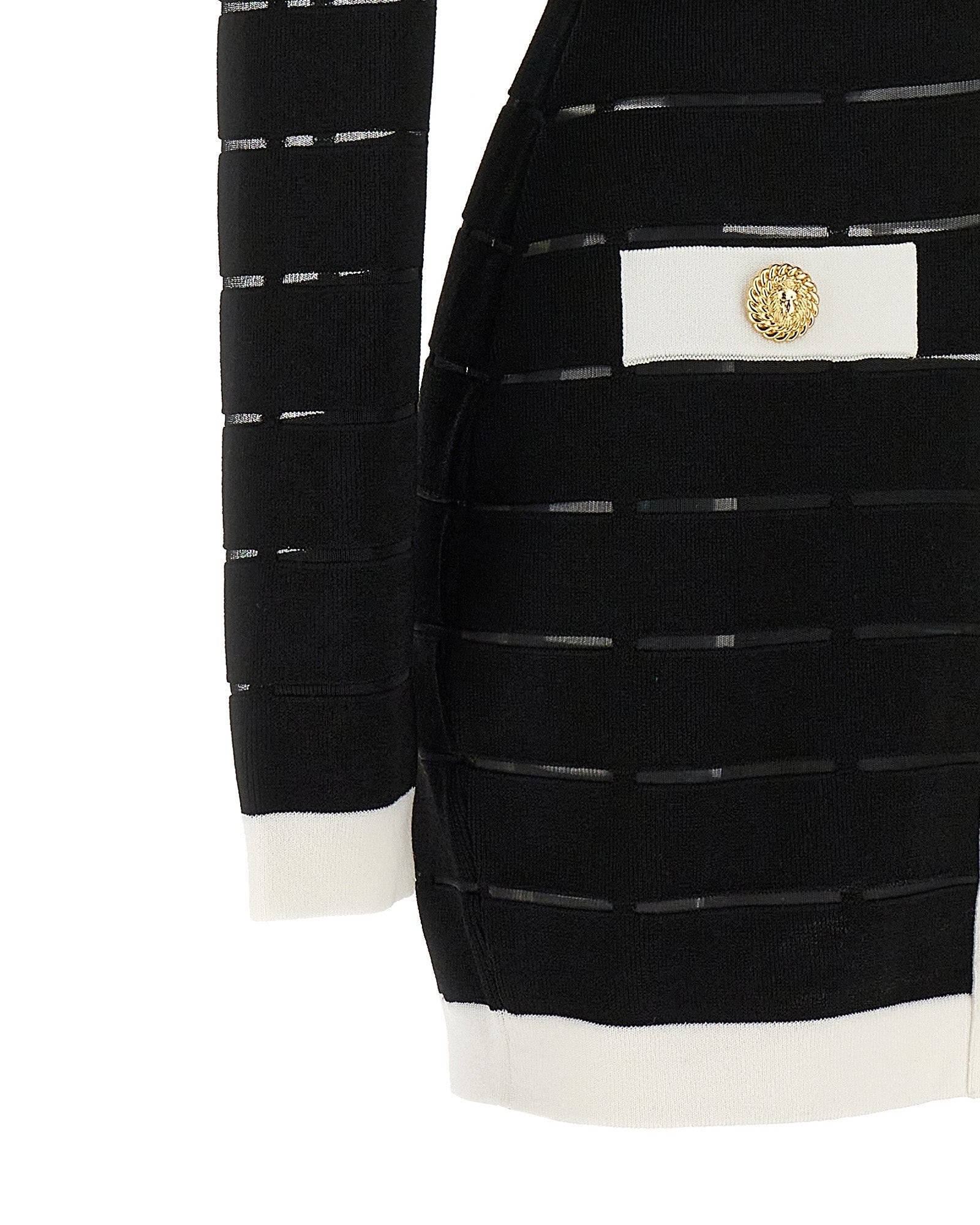 Balmain Two Tone Knit Dress Glam Steals