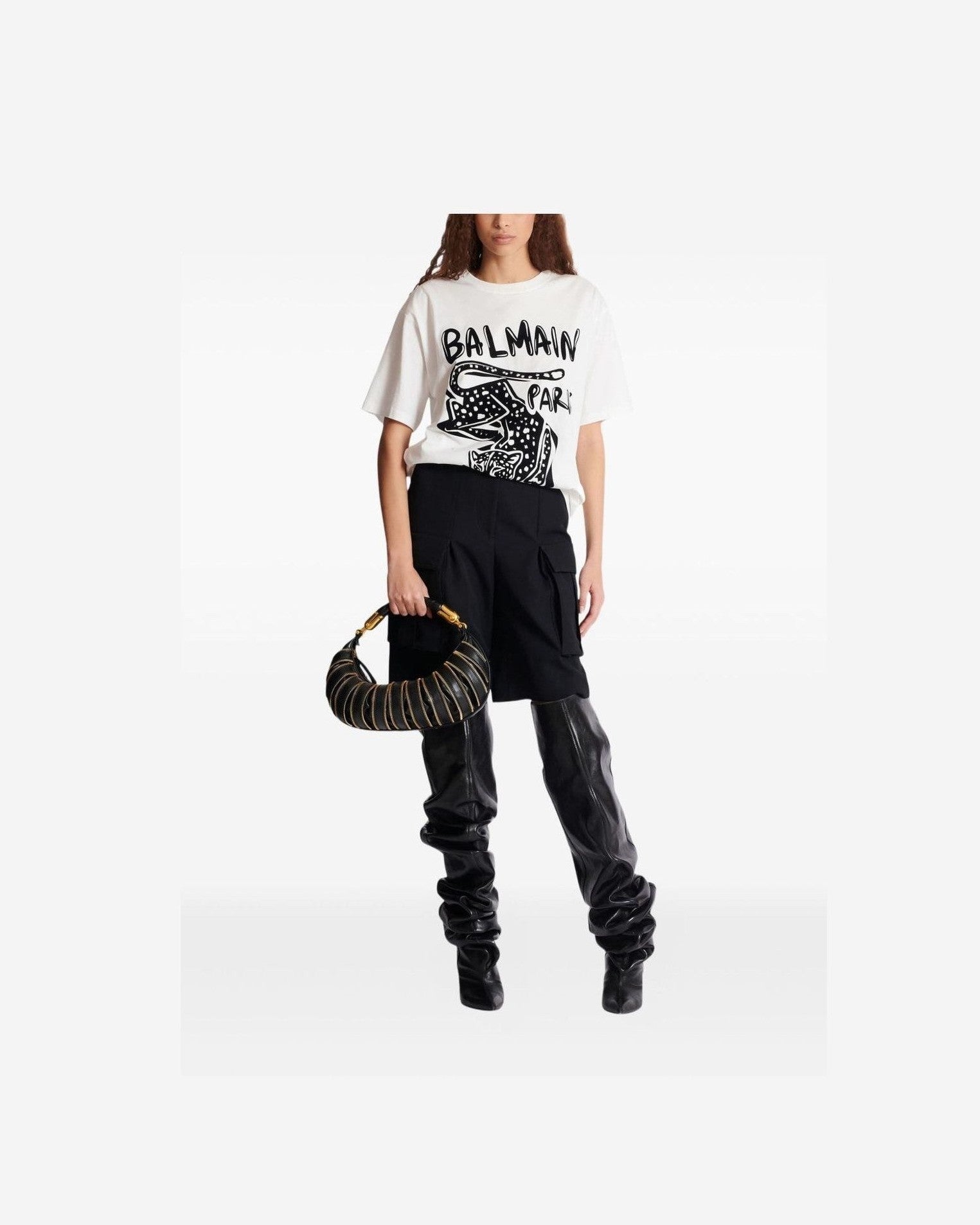 Balmain White T-shirt and Polo Glam Steals