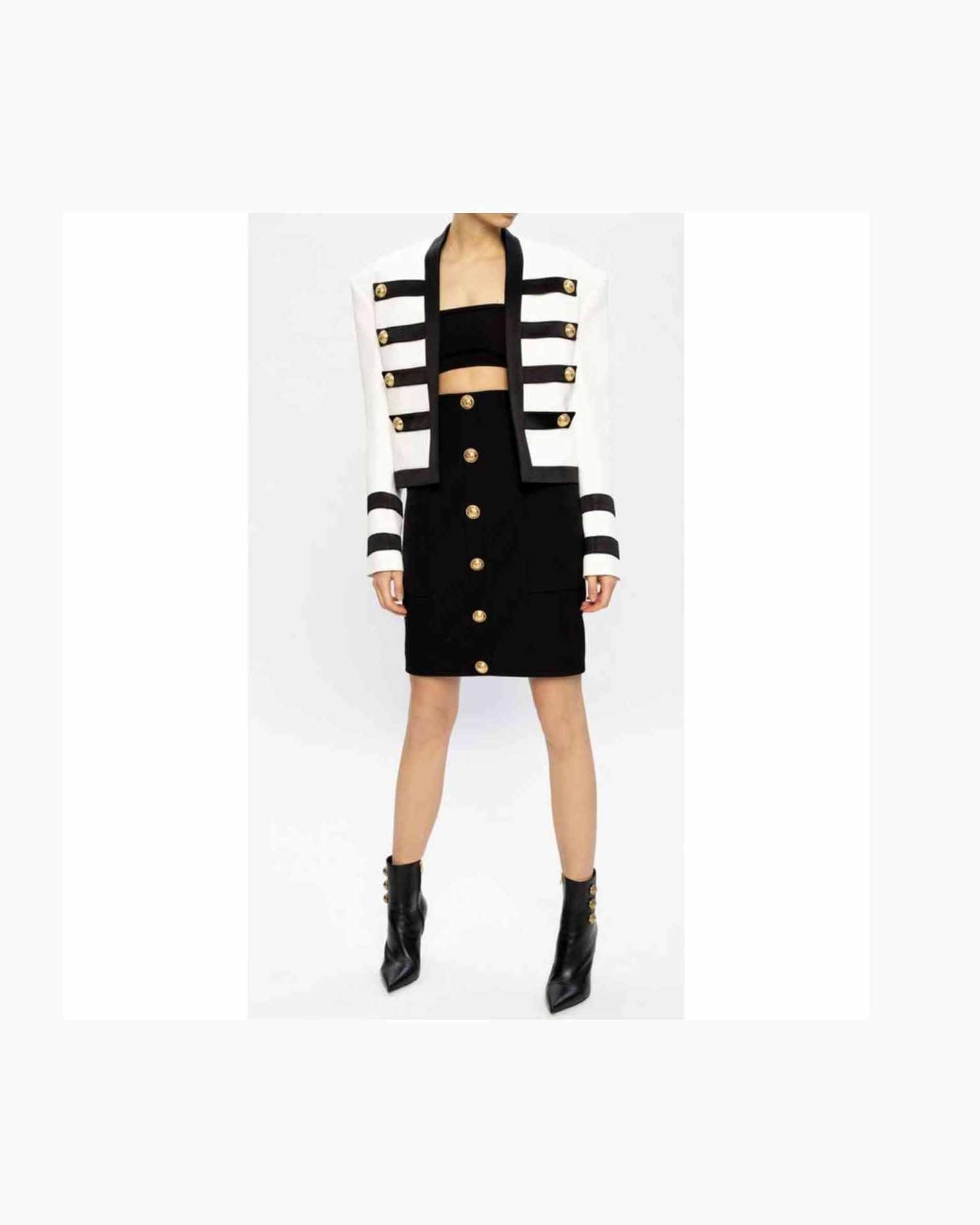 Balmain White Viscose Suits & Blazer Glam Steals