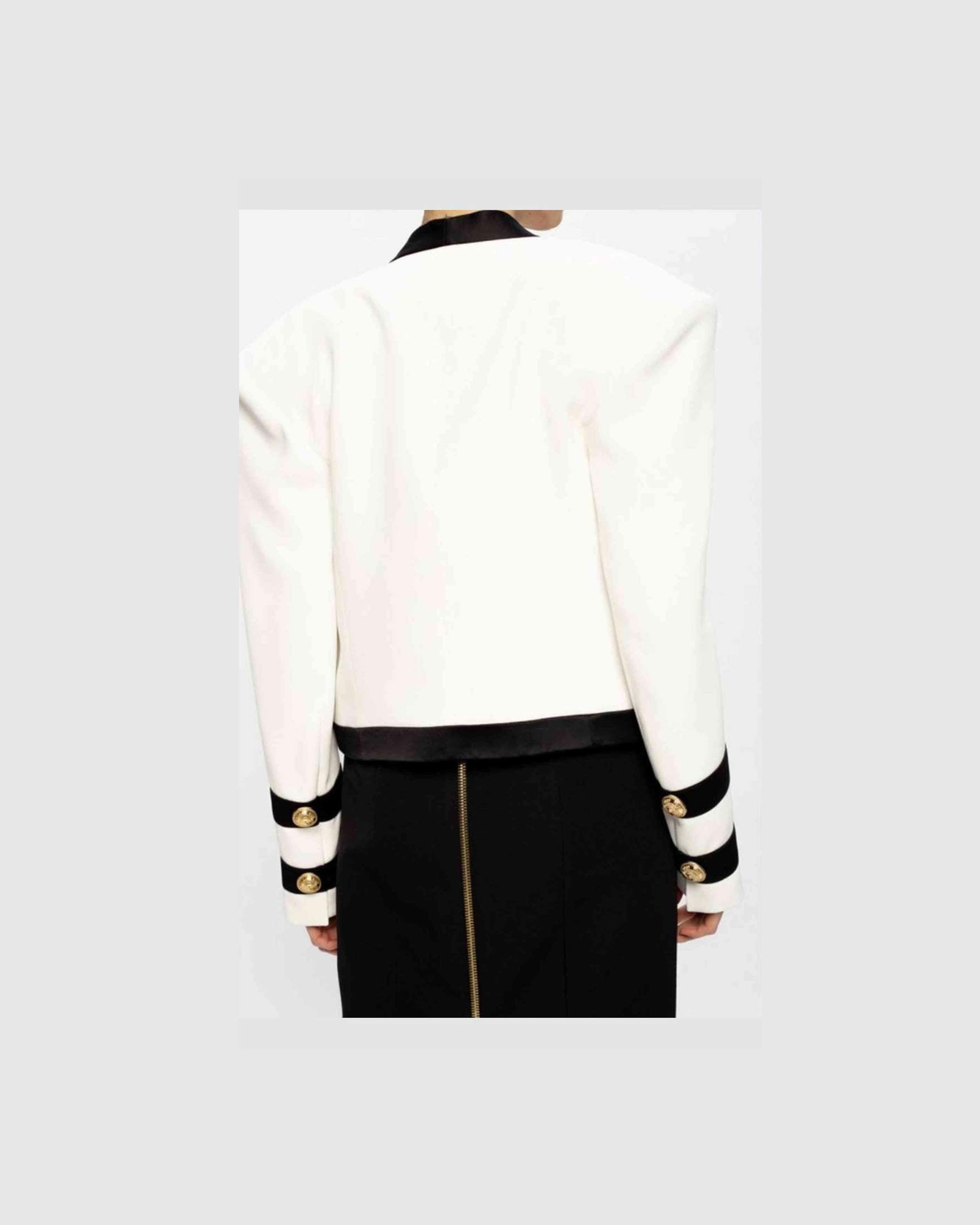 Balmain White Viscose Suits & Blazer Glam Steals