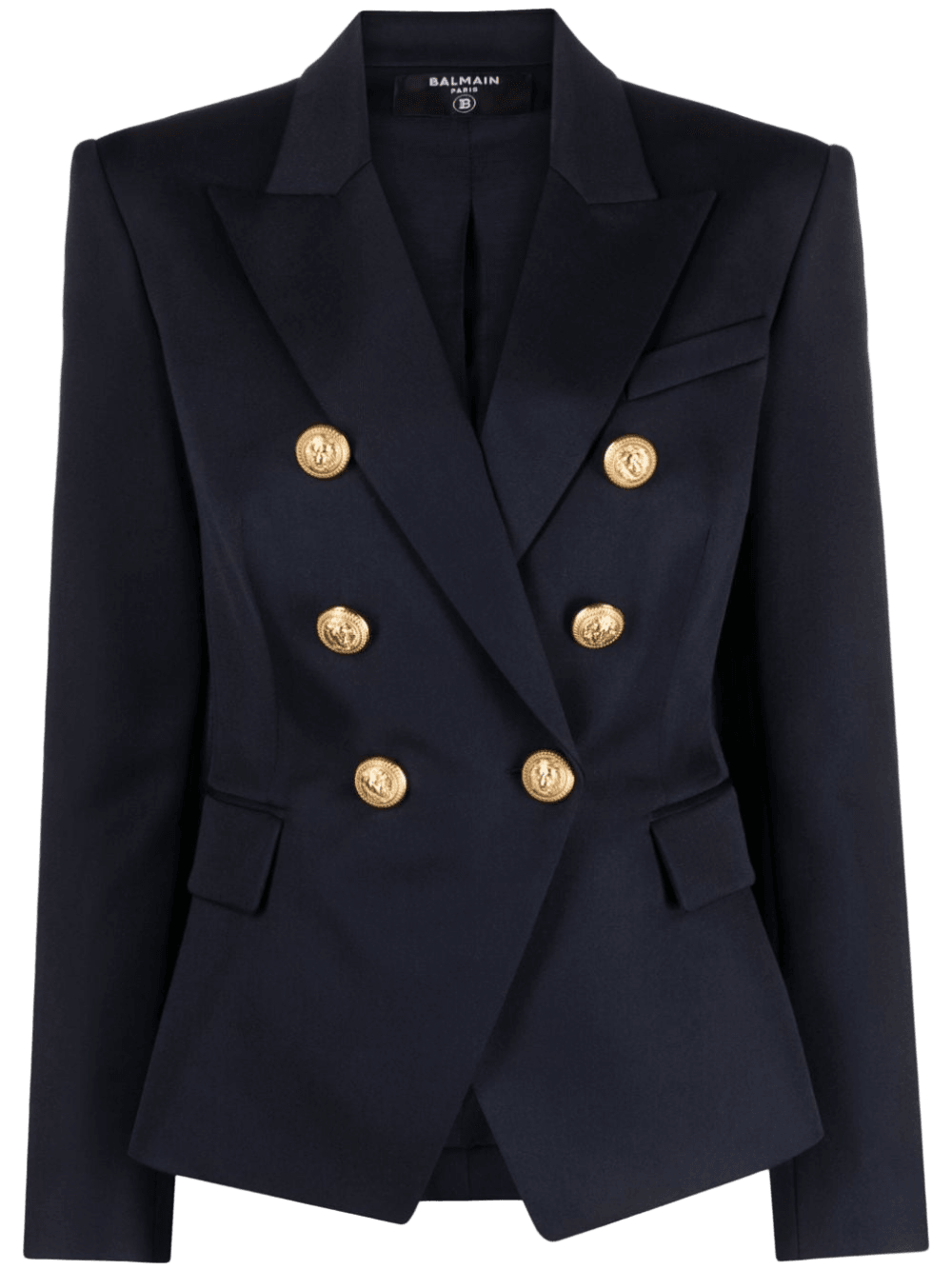 Balmain Wool Double Breasted Blazer Glam Steals