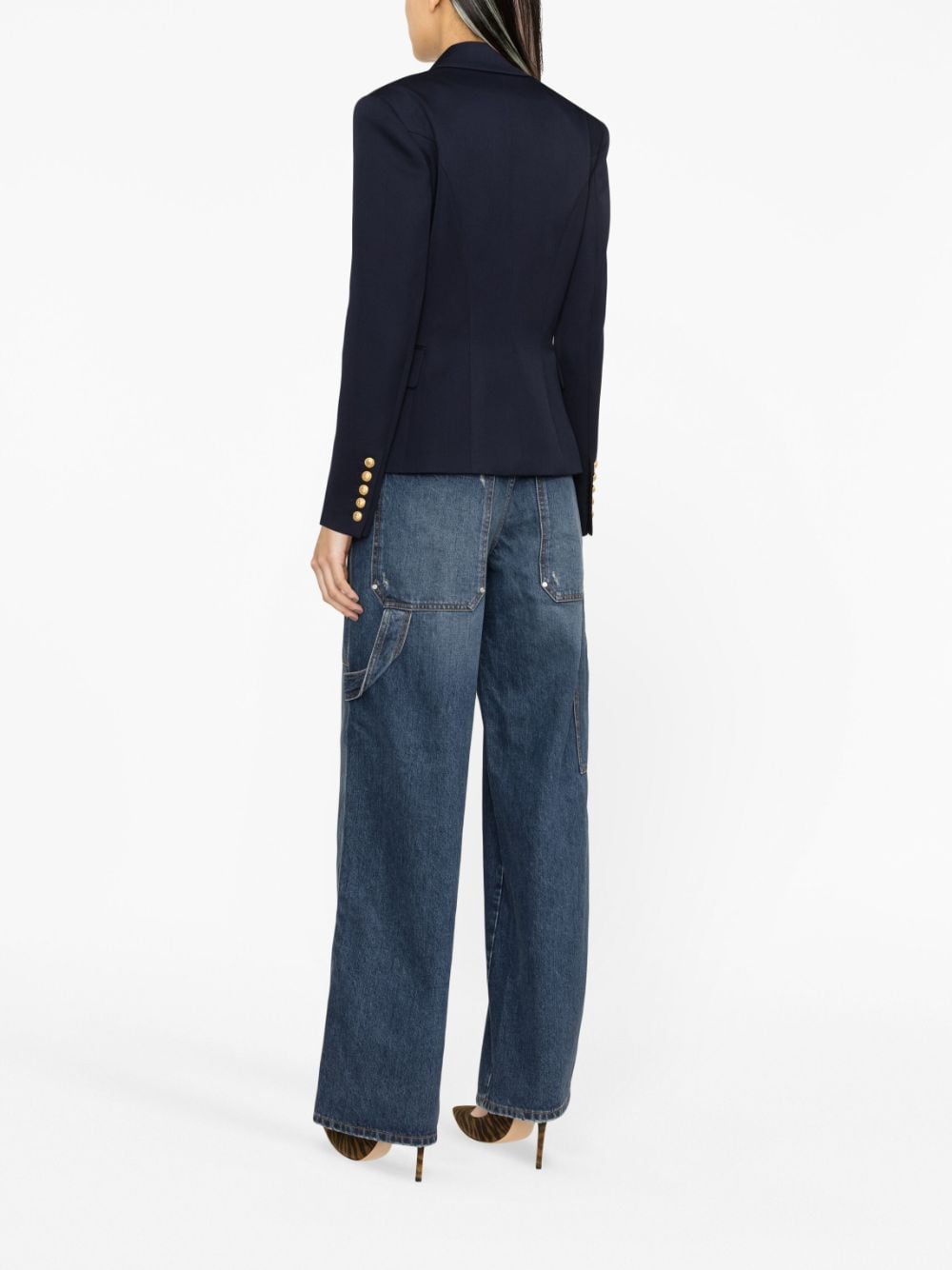 Balmain Wool Double Breasted Blazer Glam Steals