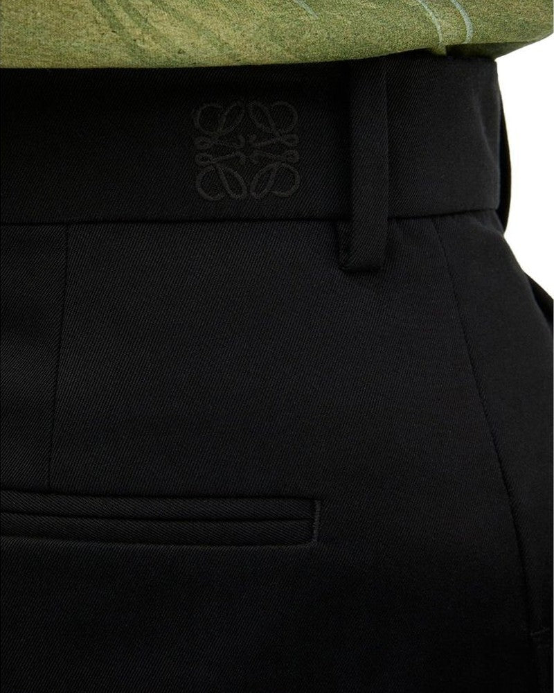 Black Cotton Casual Pants Glam Steals