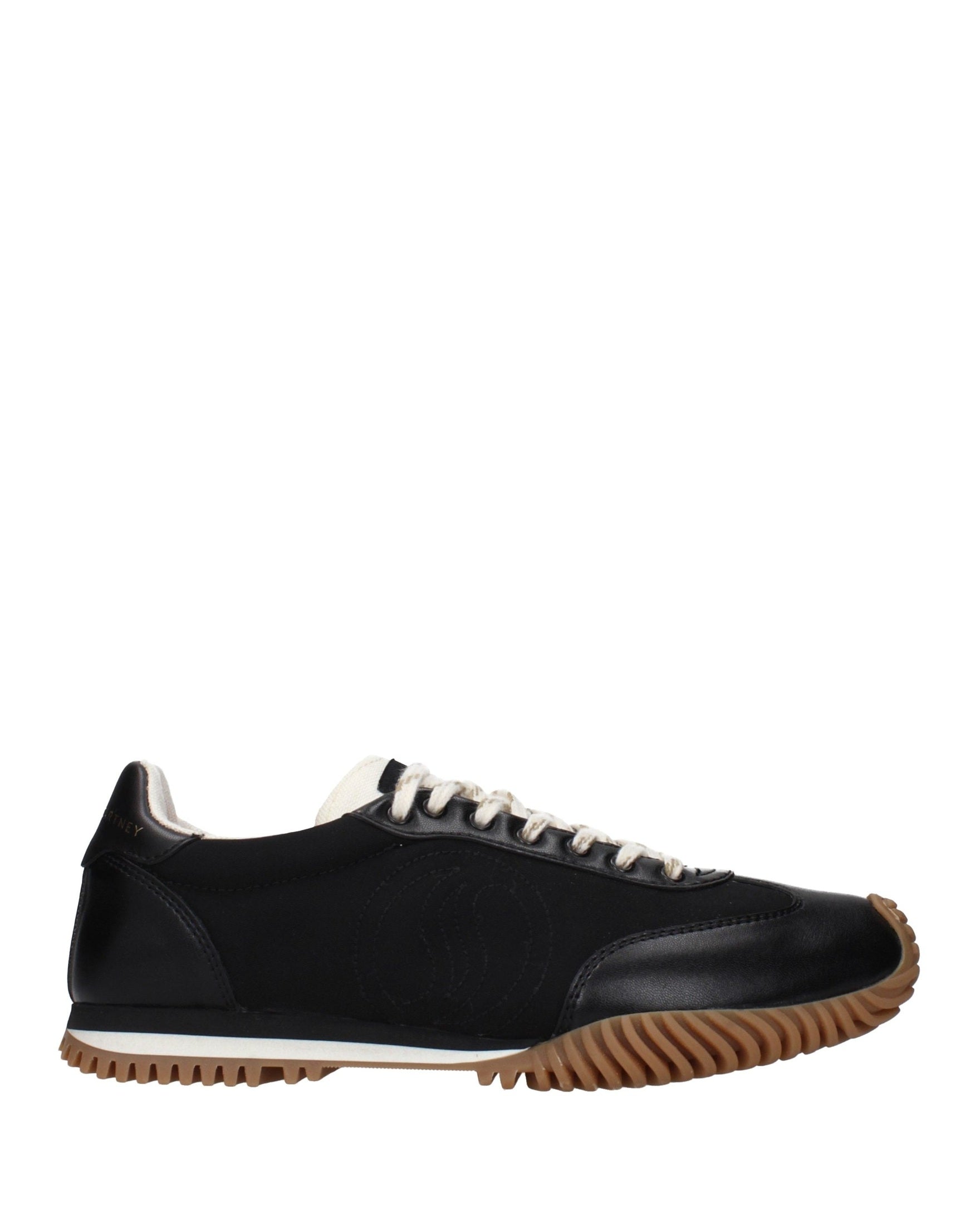 Black Fabric Low Top Sneakers Glam Steals