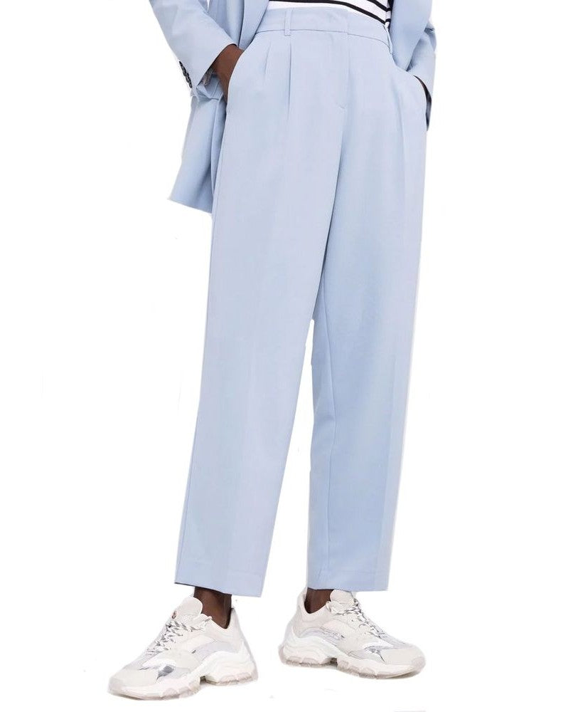 Blanca Vita Blue Elastane Dress Pant Trousers