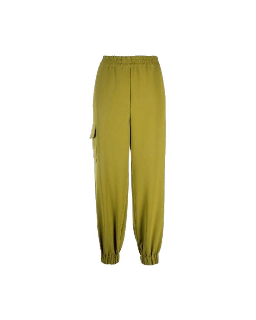 Blanca Vita Green Elastane Cargo Pant Glam Steals