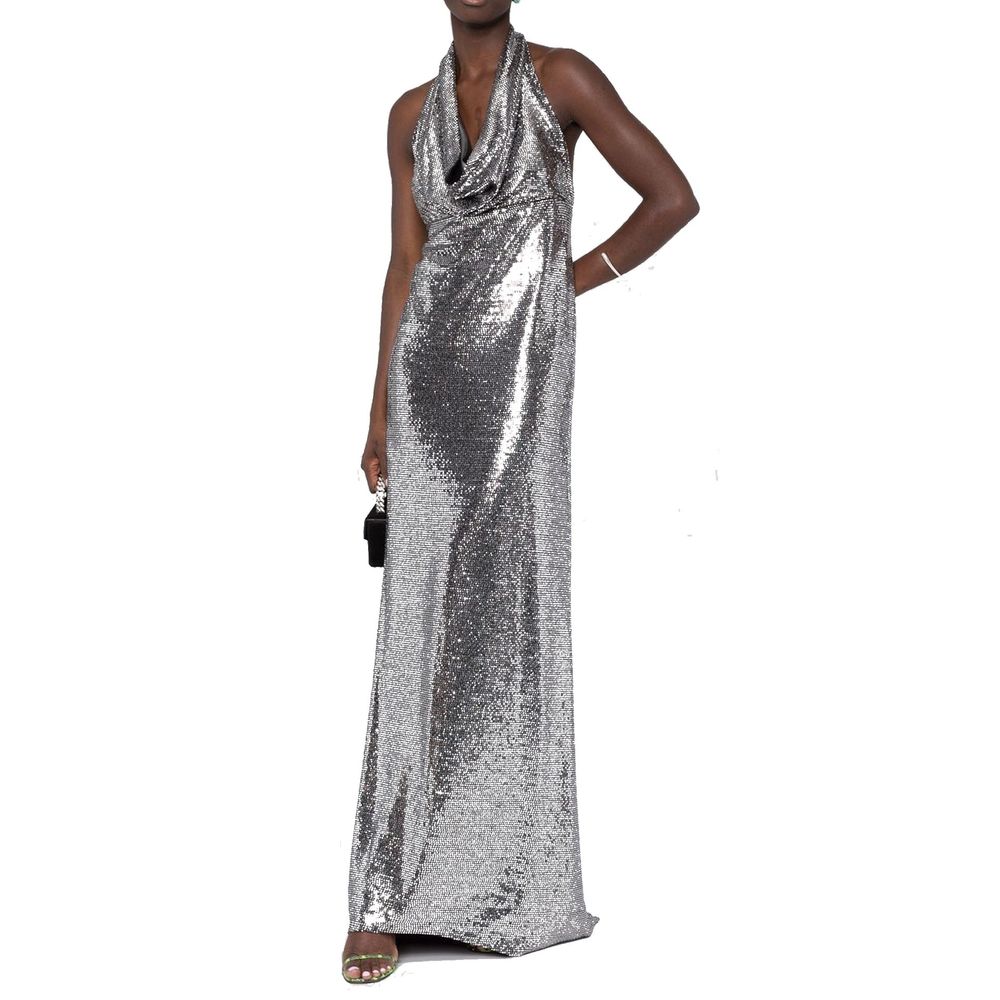 Blanca Vita Silver Elastane Cocktail Dress Glam Steals