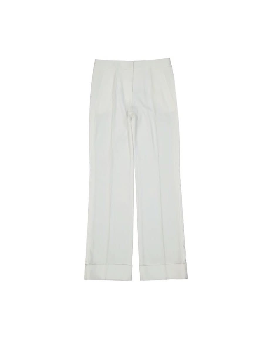 Blanca Vita White Polyester Pant Trousers