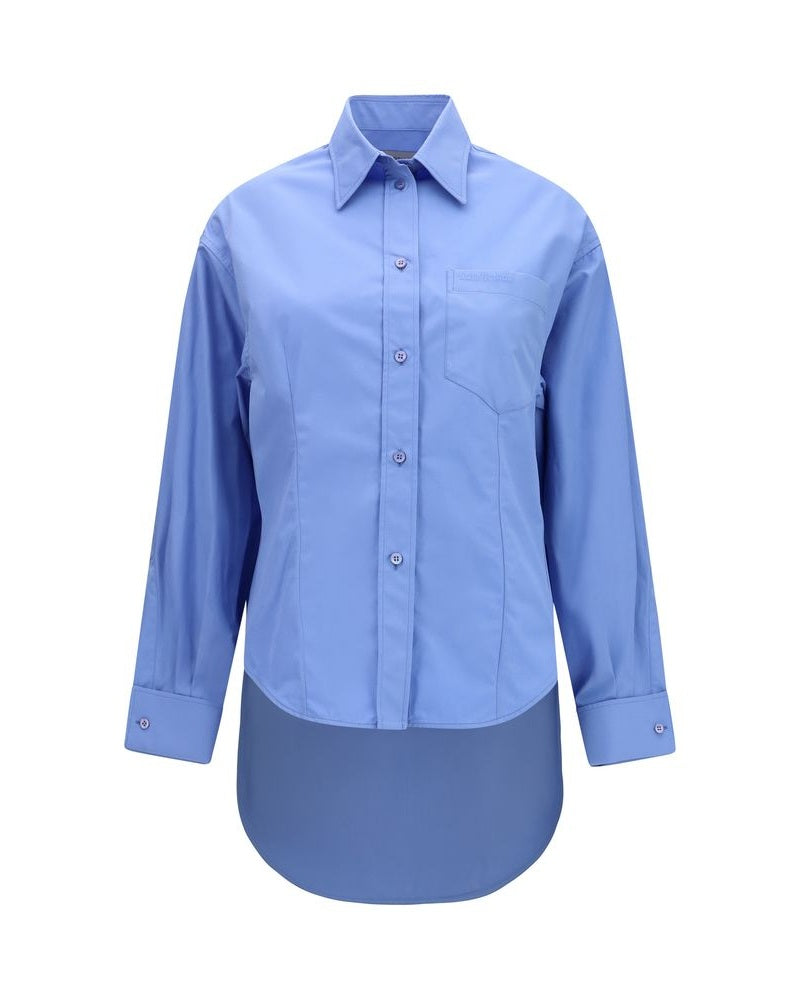 Balenciaga Blue Cotton Shirt Glam Steals