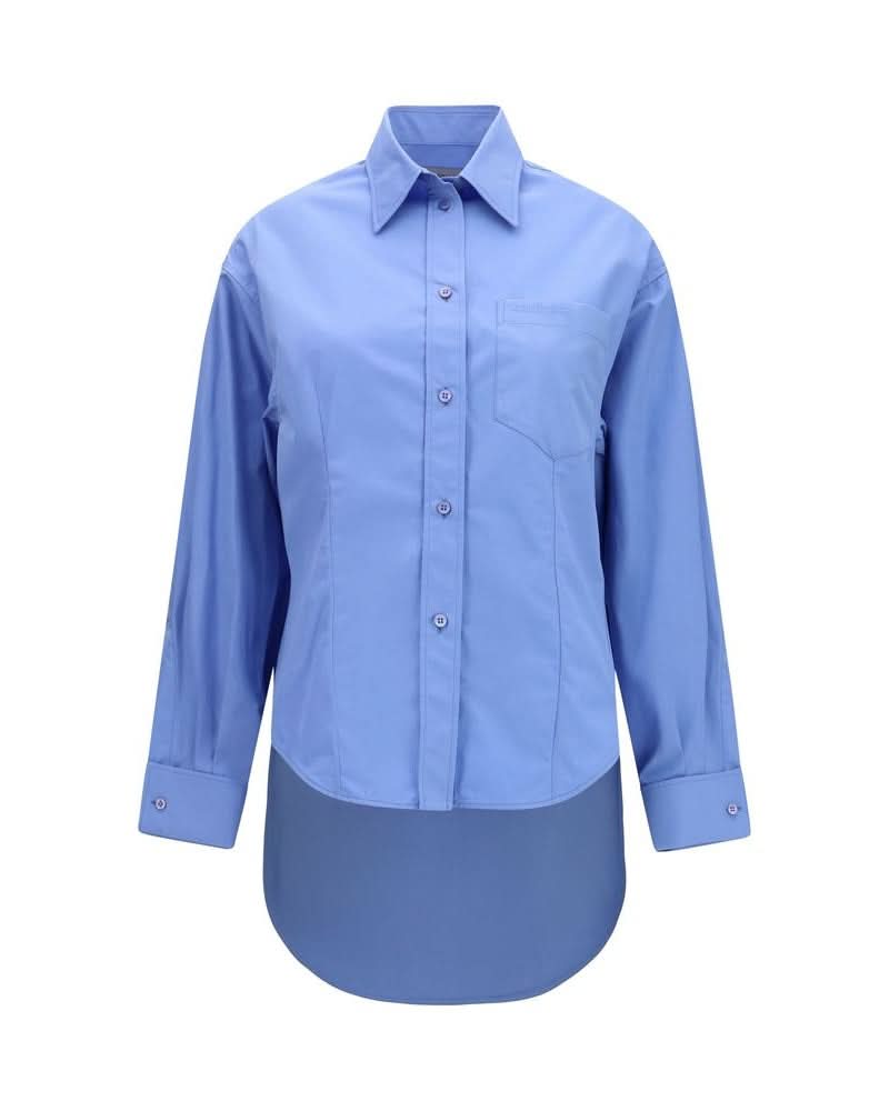 Balenciaga Blue Cotton Shirt Glam Steals