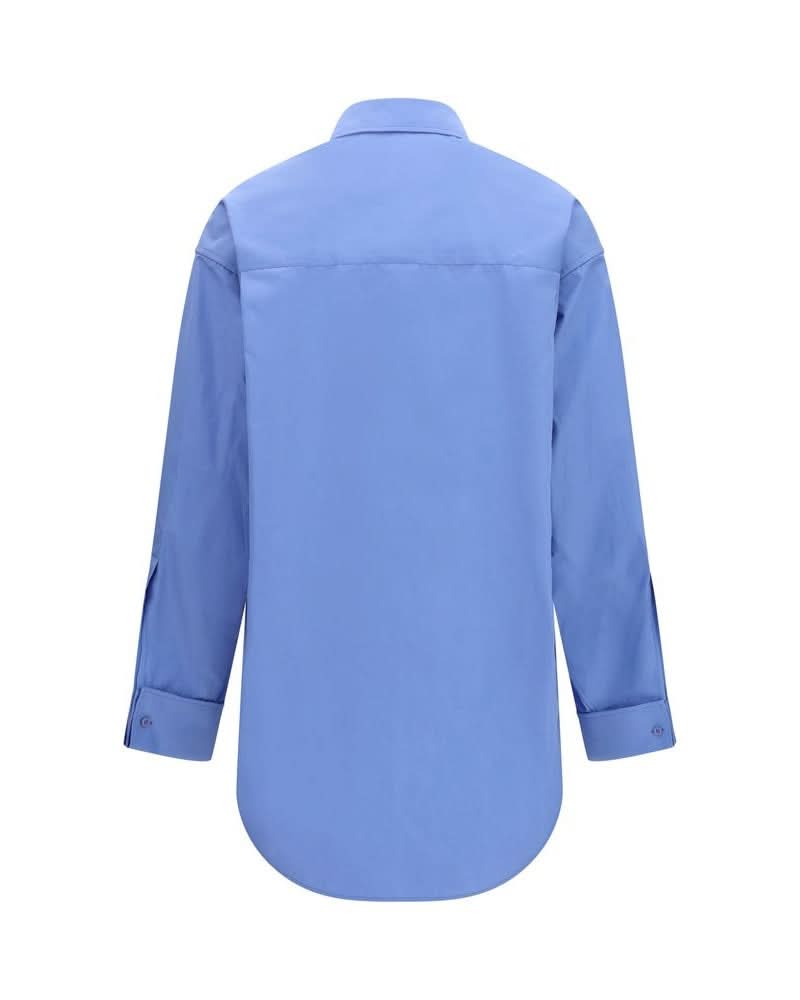 Balenciaga Blue Cotton Shirt Glam Steals