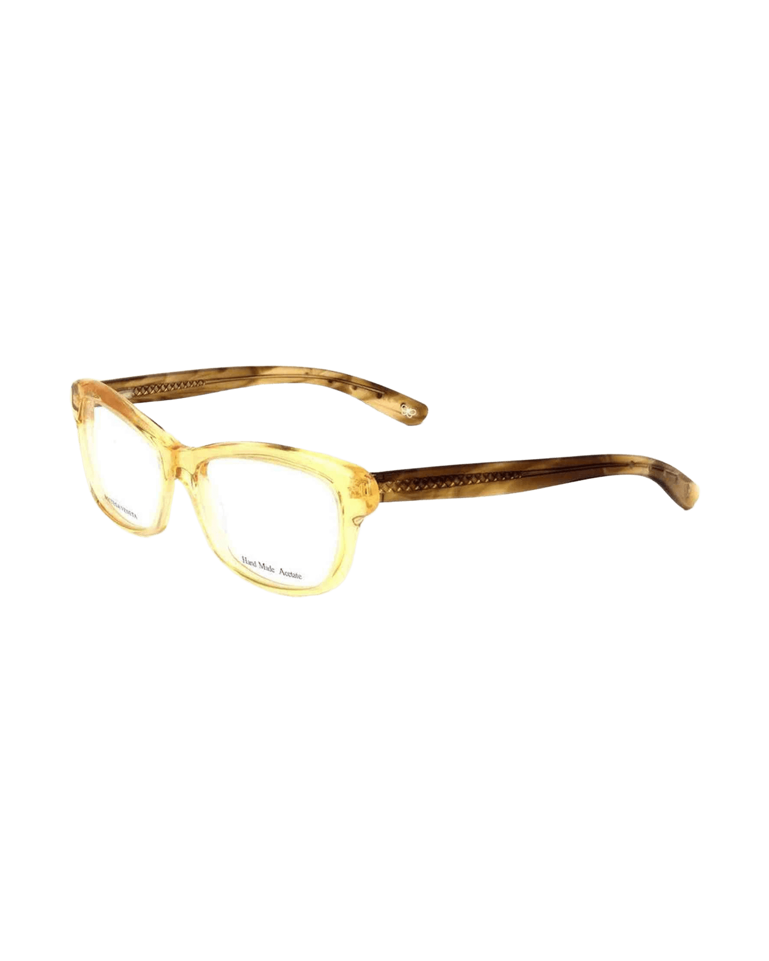 Bottega Veneta Orange Acetate Frame Eyeglasses